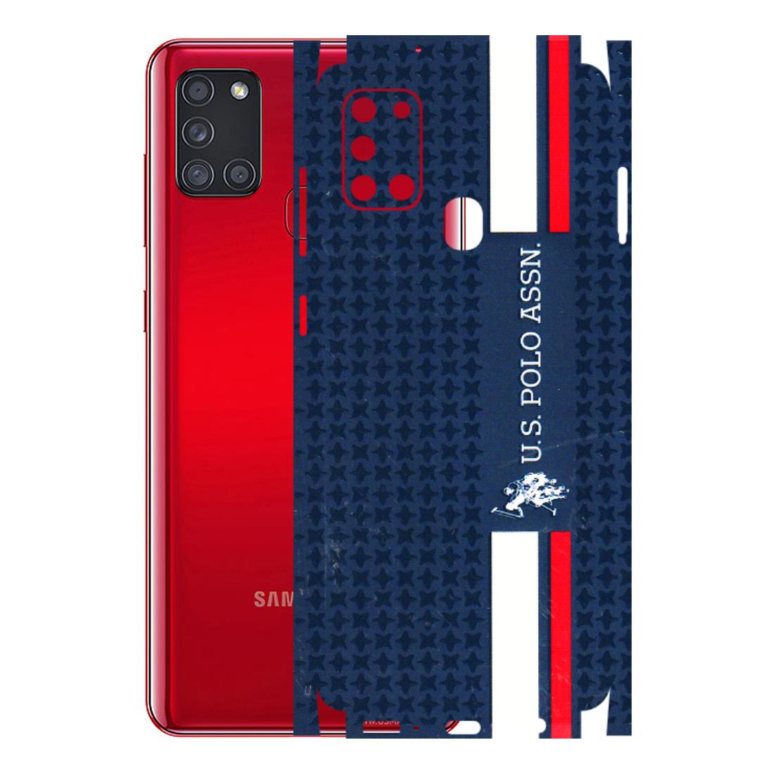 Samsung A/S Series Phone Skins (All Models) - US POLO Designer Brand - 3D Embossed Finish (L-65) Samsung Galaxy A21S