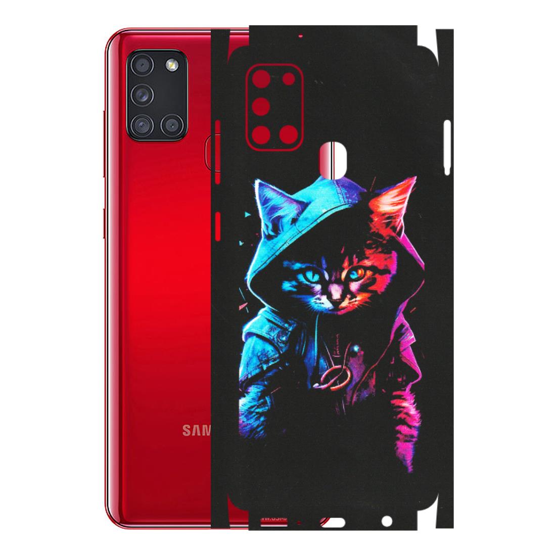 Samsung A/S Series Phone Skins (All Models) - Cyberpunk Cat - Matte Finish (M-45) Samsung Galaxy A21S