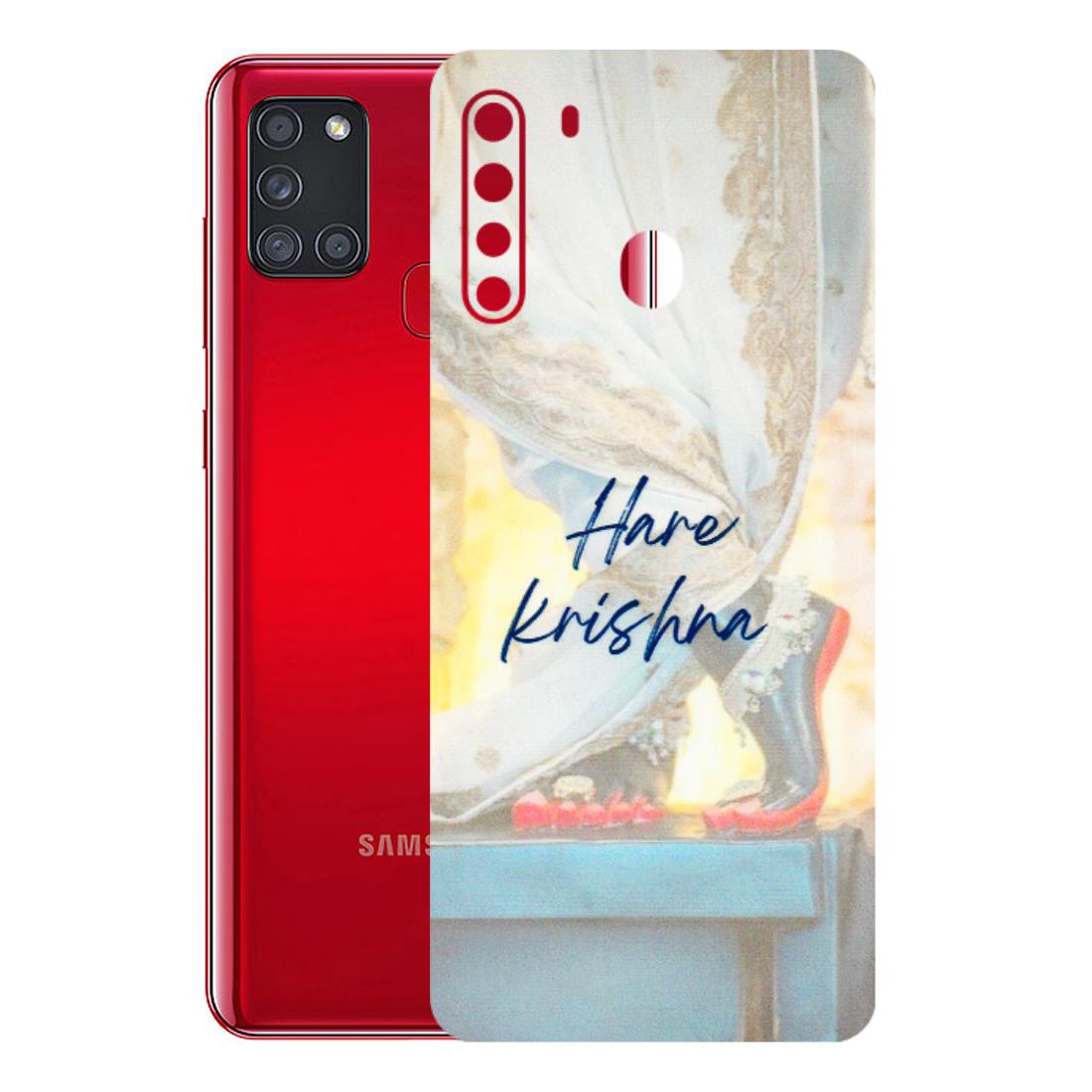 Samsung A/S Series Phone Skins (All Models) - Hare Krishna - 3D Embossed Finish (L-03) Samsung Galaxy A21