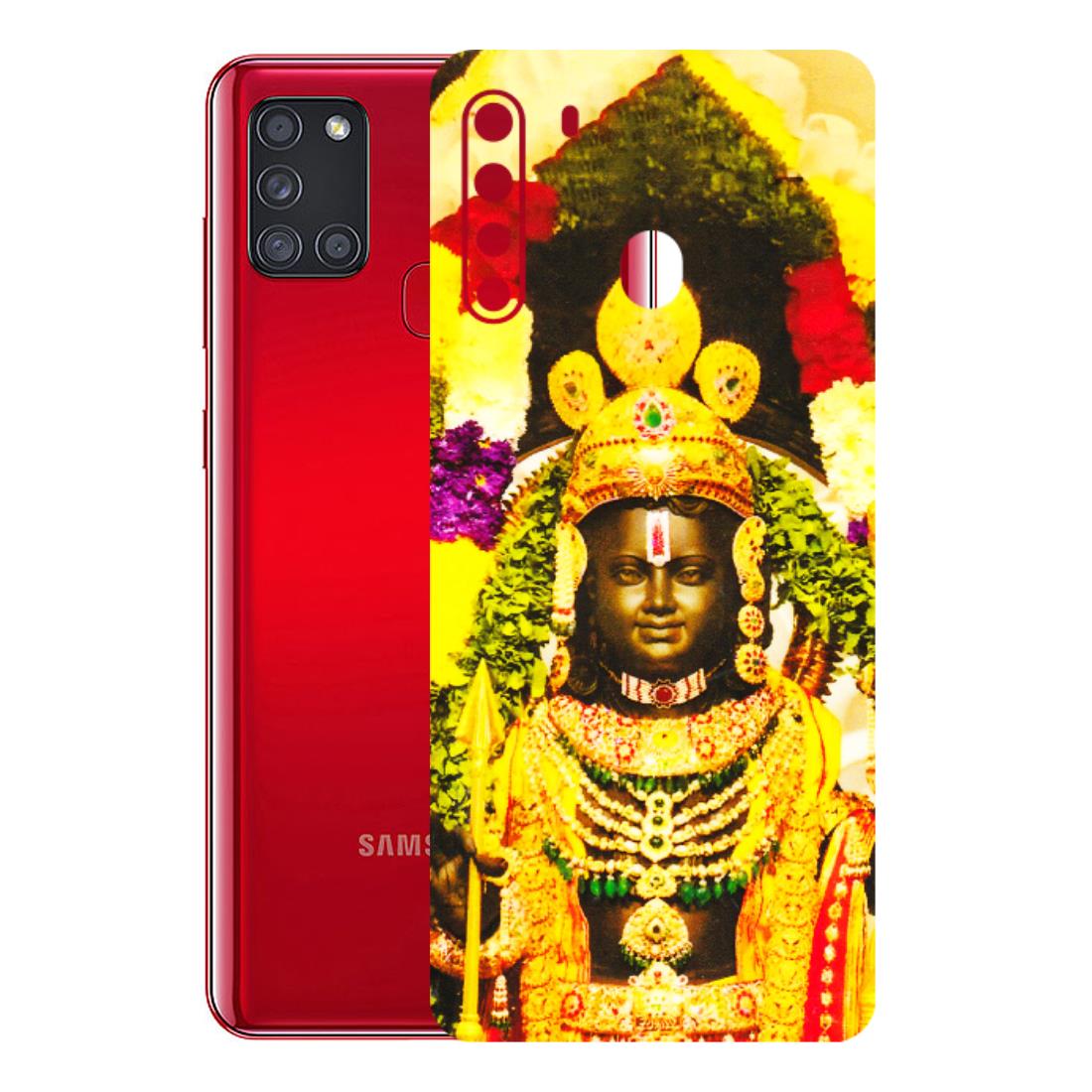 Samsung A/S Series Phone Skins (All Models) - Ram Lalla Ayodhya - 3D Embossed Finish (L-103) Samsung Galaxy A21