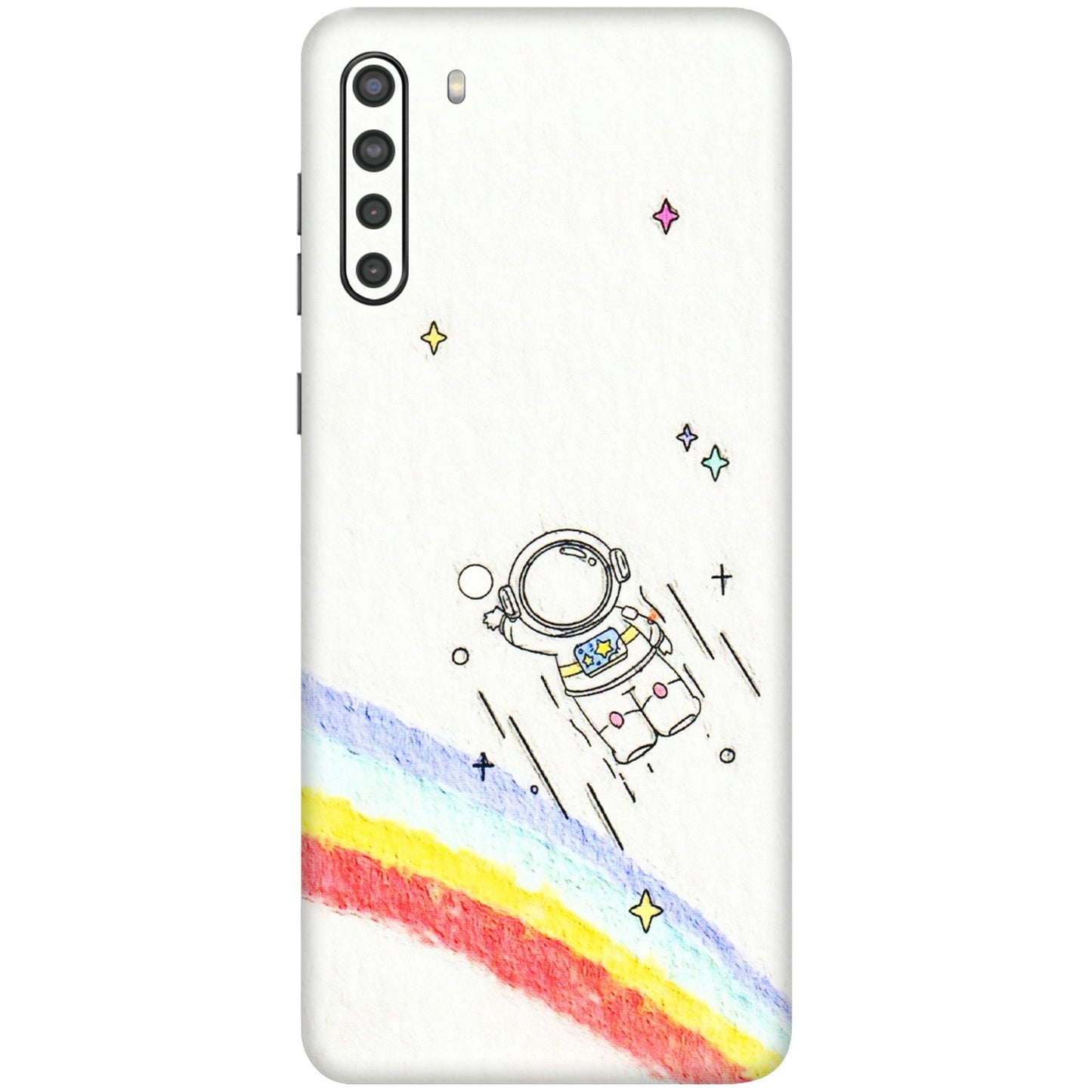 Samsung A/S Series Phone Skins (All Models) - Milkyway Astronaut - 3D Embossed Finish (L-110) Samsung Galaxy A21