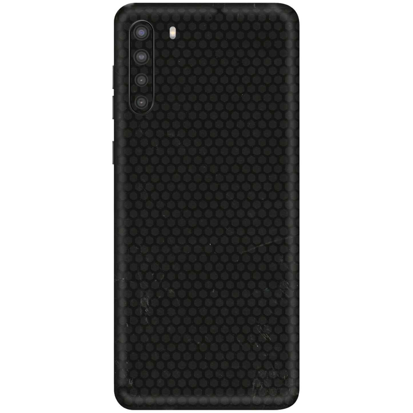 Samsung A/S Series Phone Skins (All Models) - Black honeycomb - 3D Embossed Finish (L-114) Samsung Galaxy A21