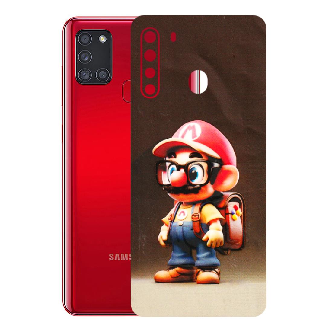 Samsung A/S Series Phone Skins (All Models) - Little Mario - 3D Embossed Finish (L-119) Samsung Galaxy A21