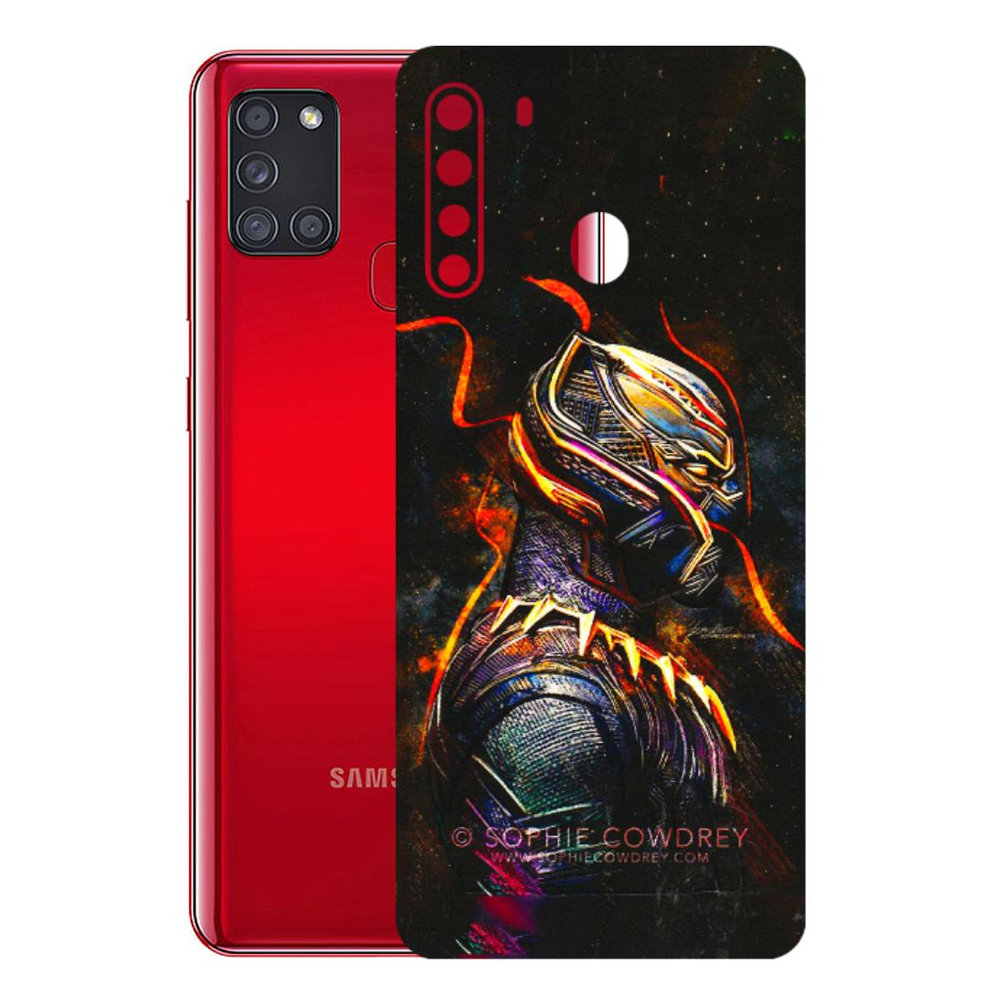 Samsung A/S Series Phone Skins (All Models) - Black Panther - 3D Embossed Finish (L-190) Samsung Galaxy A21