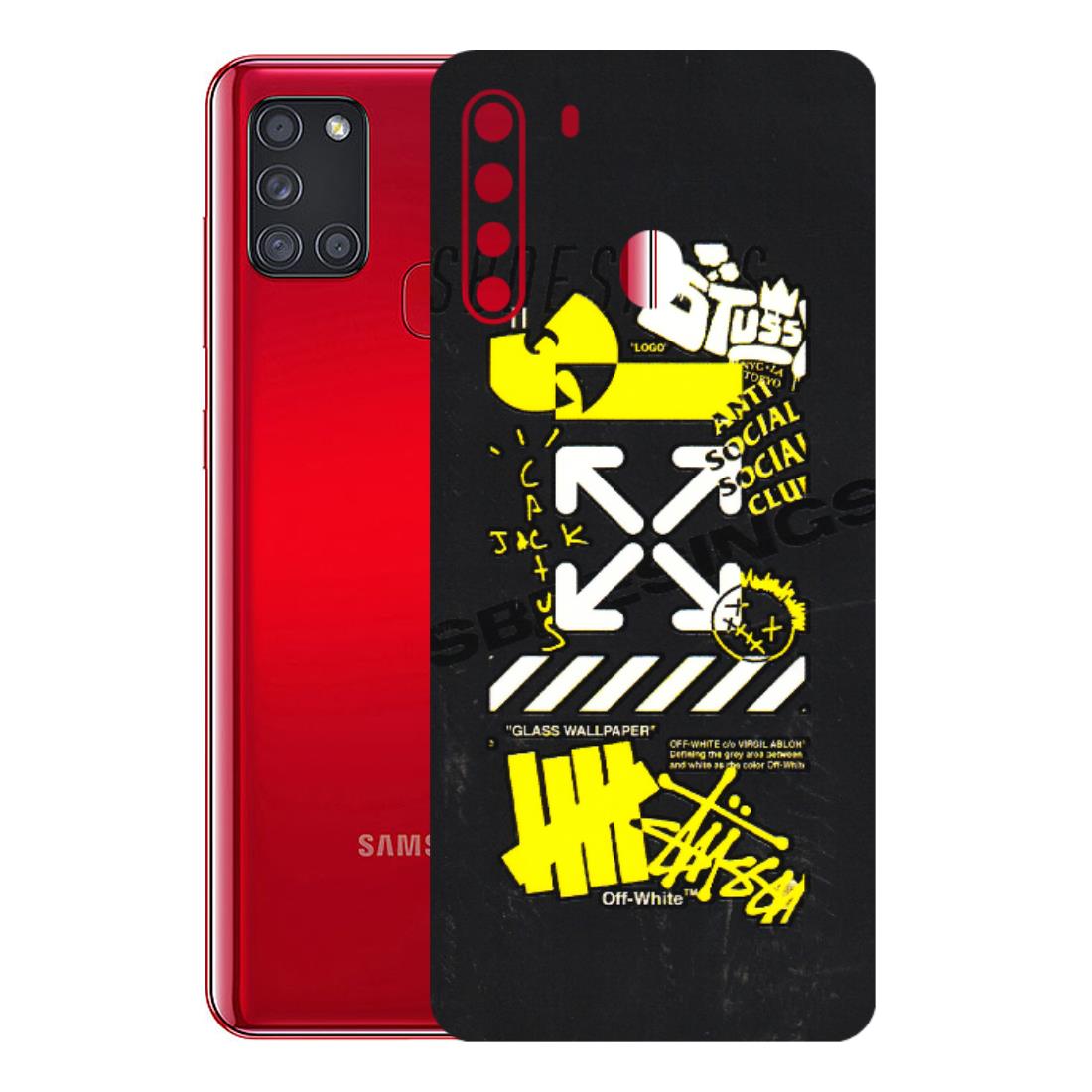 Samsung A/S Series Phone Skins (All Models) - Anti Social Graffiti - 3D Embossed Finish (L-198) Samsung Galaxy A21