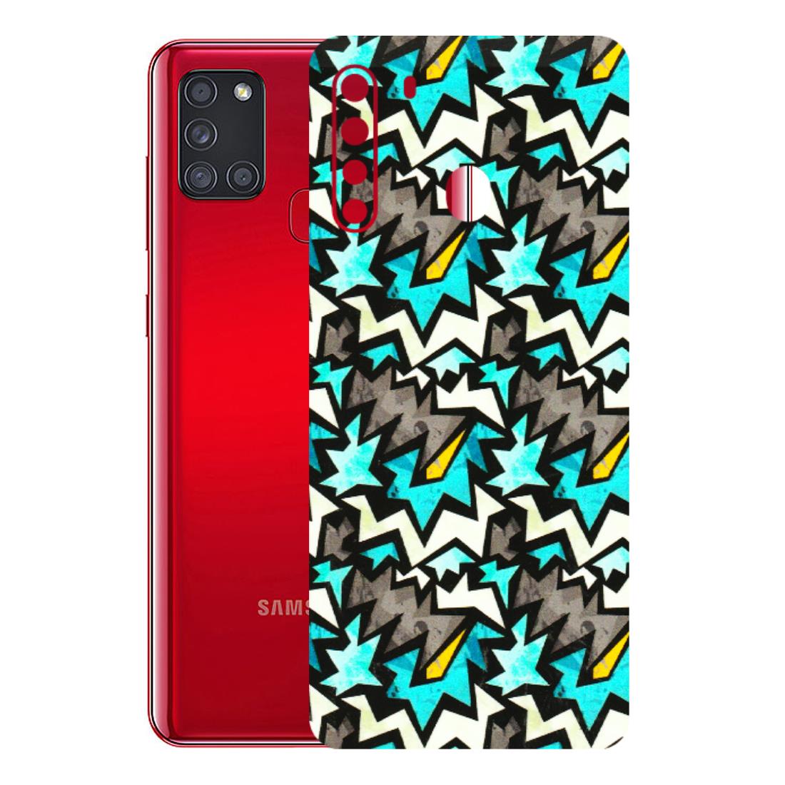 Samsung A/S Series Phone Skins (All Models) - Funky Zig Zag - 3D Embossed Finish (L-223) Samsung Galaxy A21
