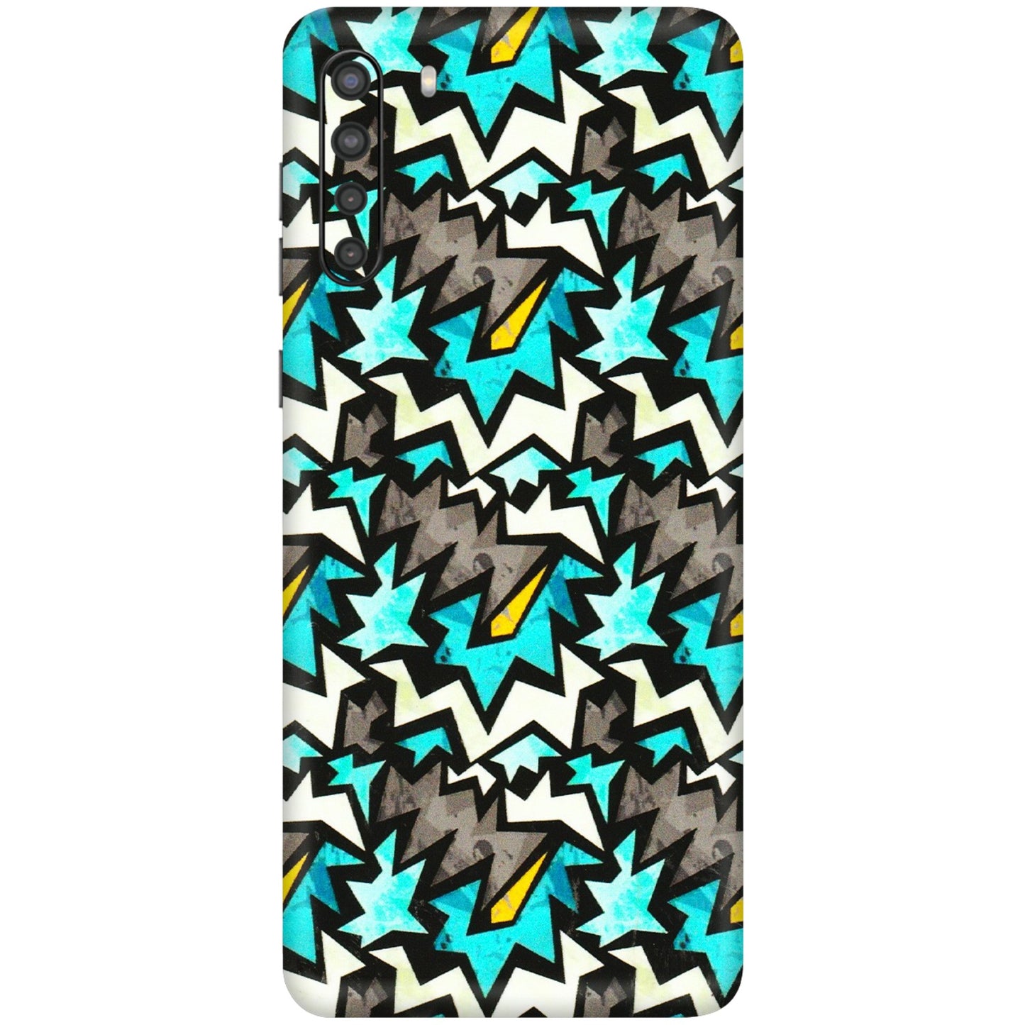 Samsung A/S Series Phone Skins (All Models) - Funky Zig Zag - 3D Embossed Finish (L-223) Samsung Galaxy A21