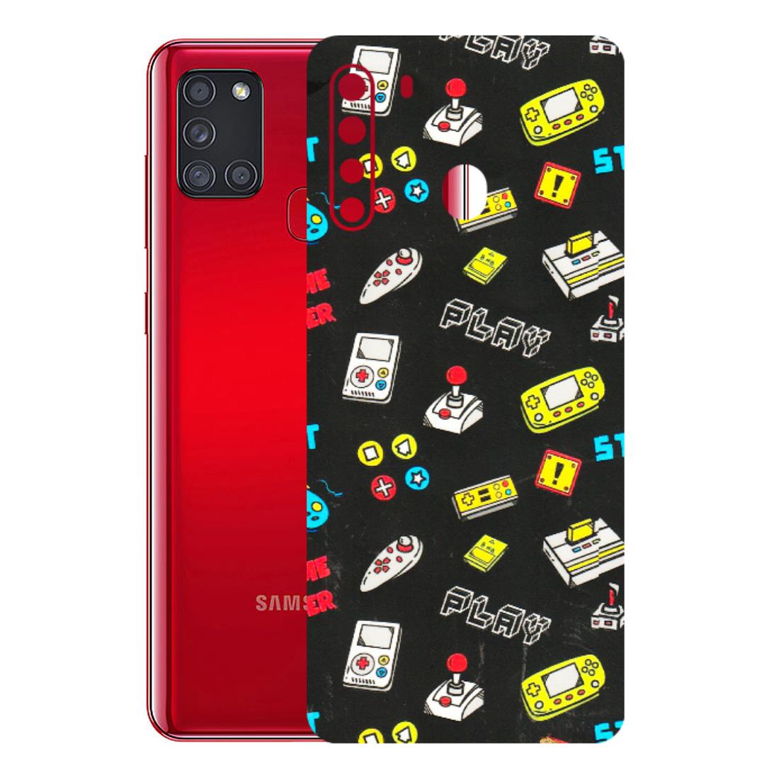 Samsung A/S Series Phone Skins (All Models) - Gaming Doodles - 3D Embossed Finish (L-224) Samsung Galaxy A21