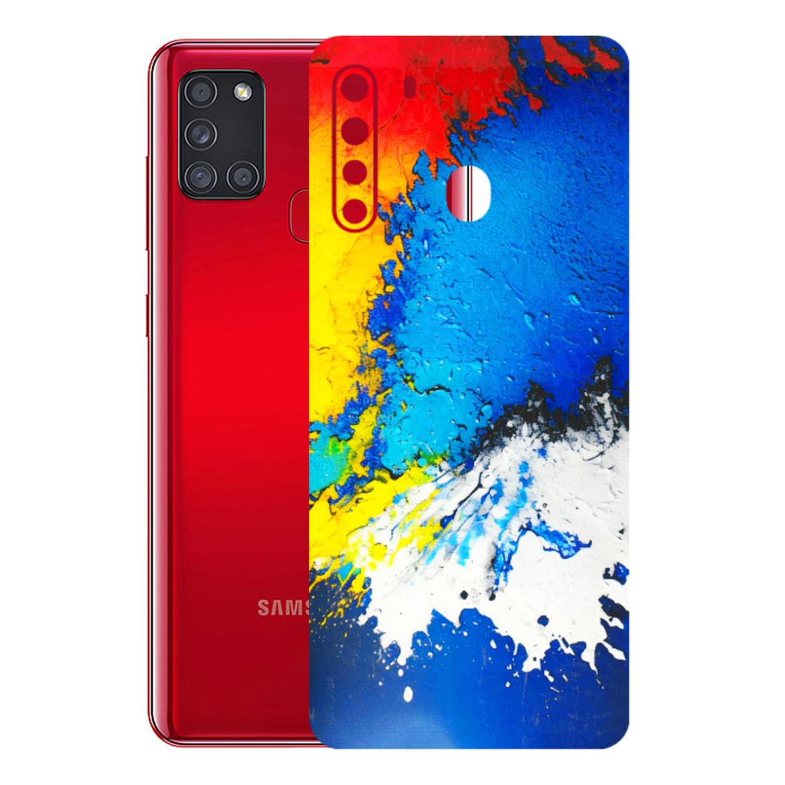 Samsung A/S Series Phone Skins (All Models) - Acrylic Paint Spill - 3D Embossed Finish (L-229) Samsung Galaxy A21