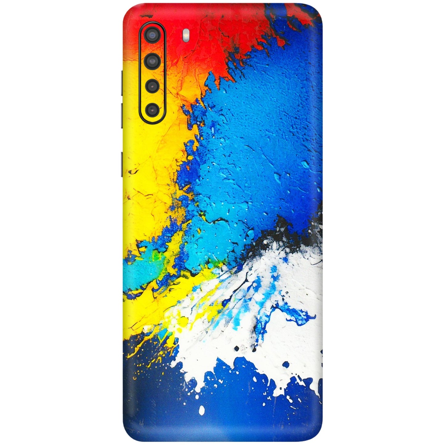 Samsung A/S Series Phone Skins (All Models) - Acrylic Paint Spill - 3D Embossed Finish (L-229) Samsung Galaxy A21