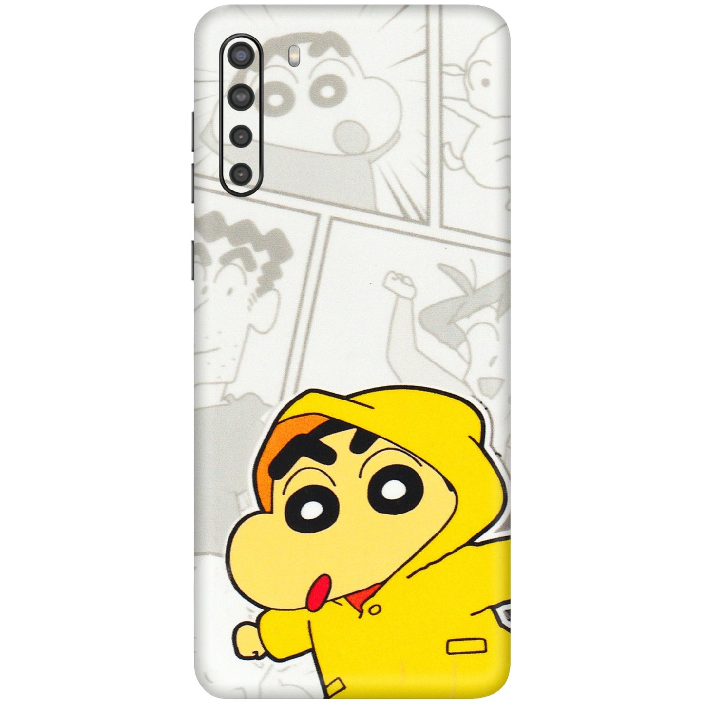 Samsung A/S Series Phone Skins (All Models) - Yellow Shinchan Comic - 3D Embossed Finish (L-246) Samsung Galaxy A21