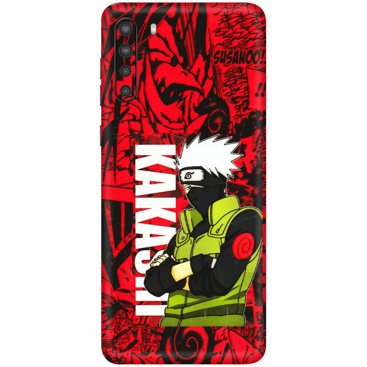Samsung A/S Series Phone Skins (All Models) - Kakashi Red Anime - 3D Embossed Finish (L-251) Samsung Galaxy A21