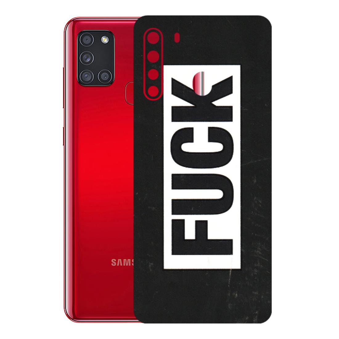 Samsung A/S Series Phone Skins (All Models) - The F Word - 3D Embossed Finish (L-255) Samsung Galaxy A21