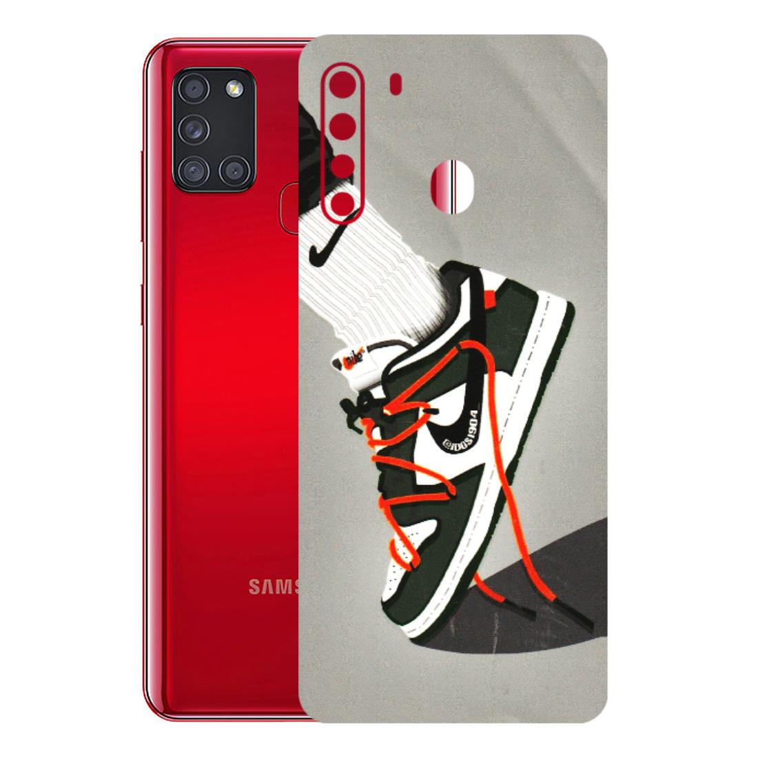 Samsung A/S Series Phone Skins (All Models) - New Grey Sneaker - 3D Embossed Finish (L-261) Samsung Galaxy A21
