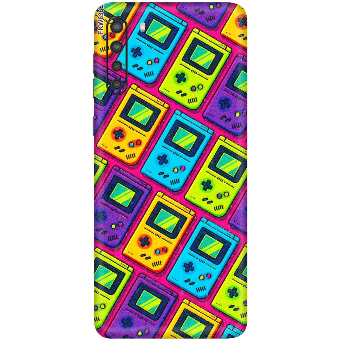 Samsung A/S Series Phone Skins (All Models) - Gameboy Colourful - 3D Embossed Finish (L-266) Samsung Galaxy A21