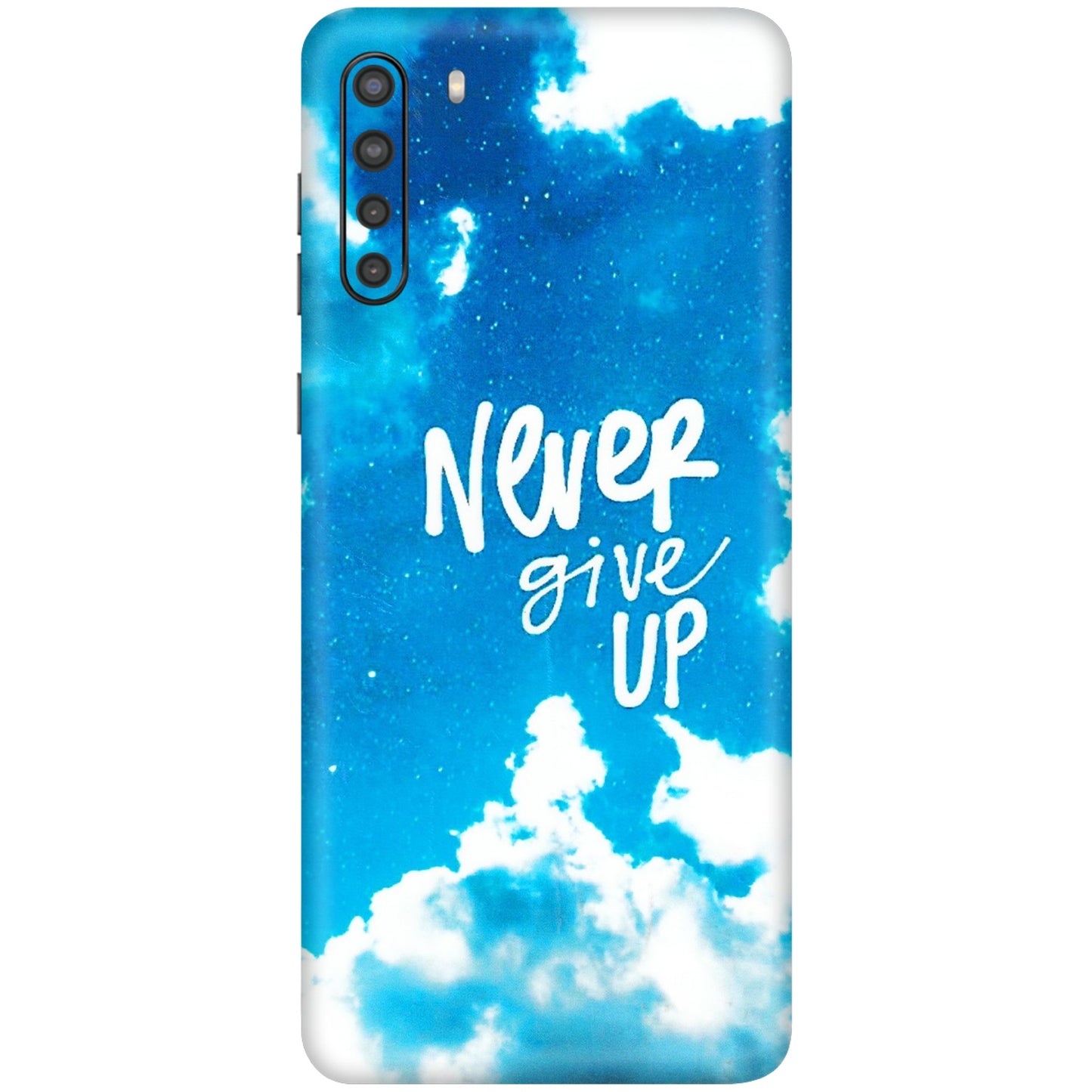 Samsung A/S Series Phone Skins (All Models) - Never Give Up - 3D Embossed Finish (L-279) Samsung Galaxy A21