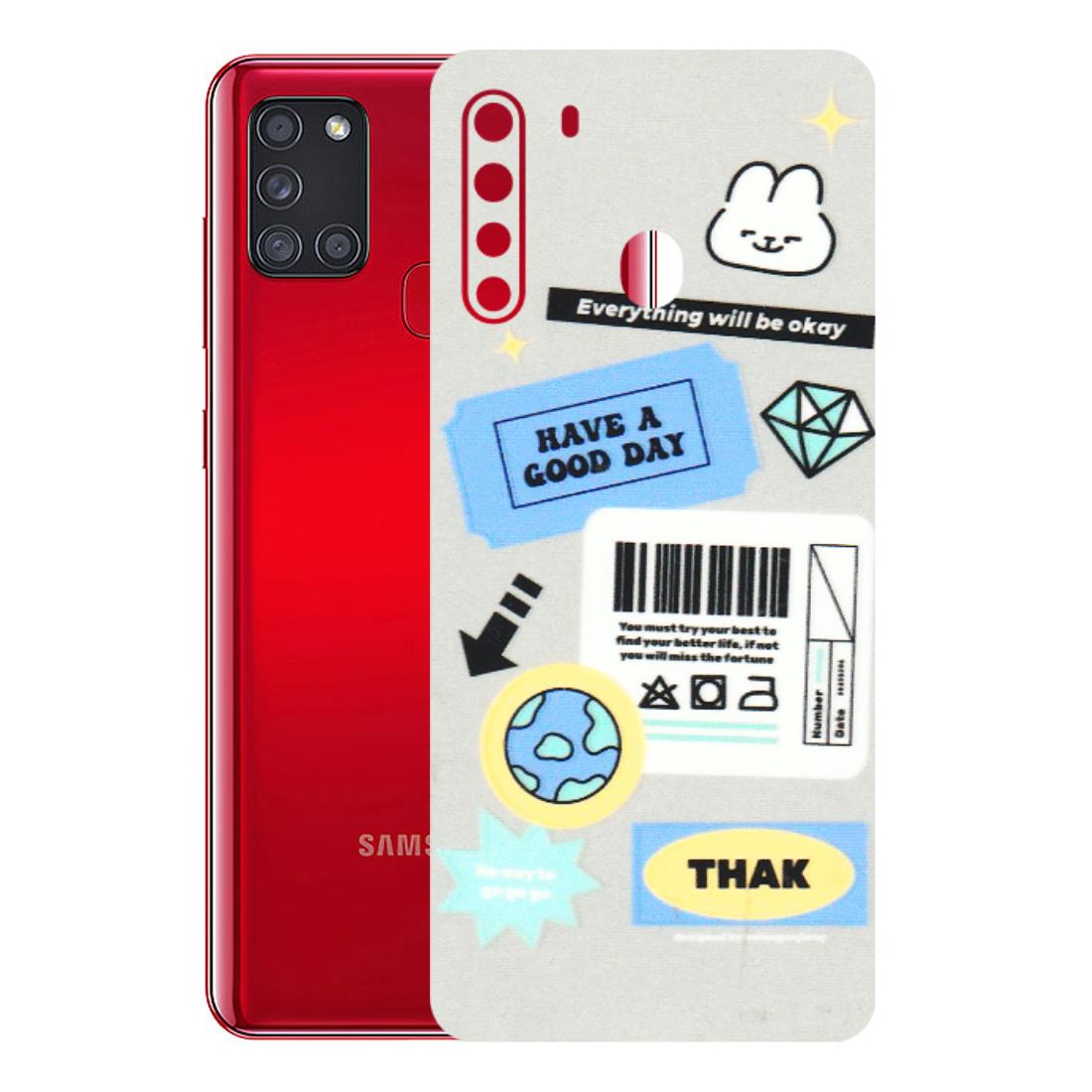 Samsung A/S Series Phone Skins (All Models) - Will Be Okay Design - 3D Embossed Finish (L-316) Samsung Galaxy A21