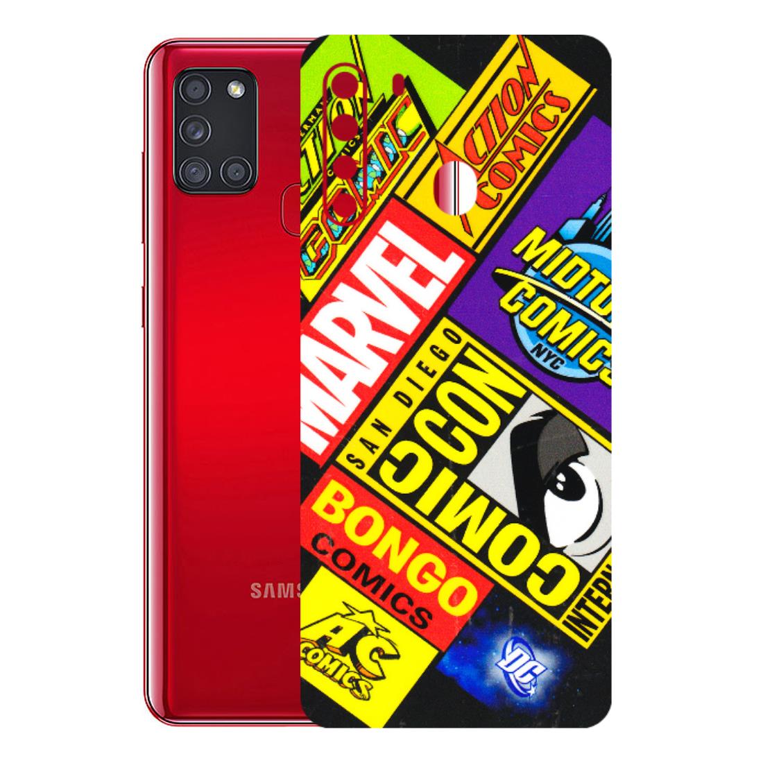 Samsung A/S Series Phone Skins (All Models) - Bongo Comic Con - 3D Embossed Finish (L-325) Samsung Galaxy A21
