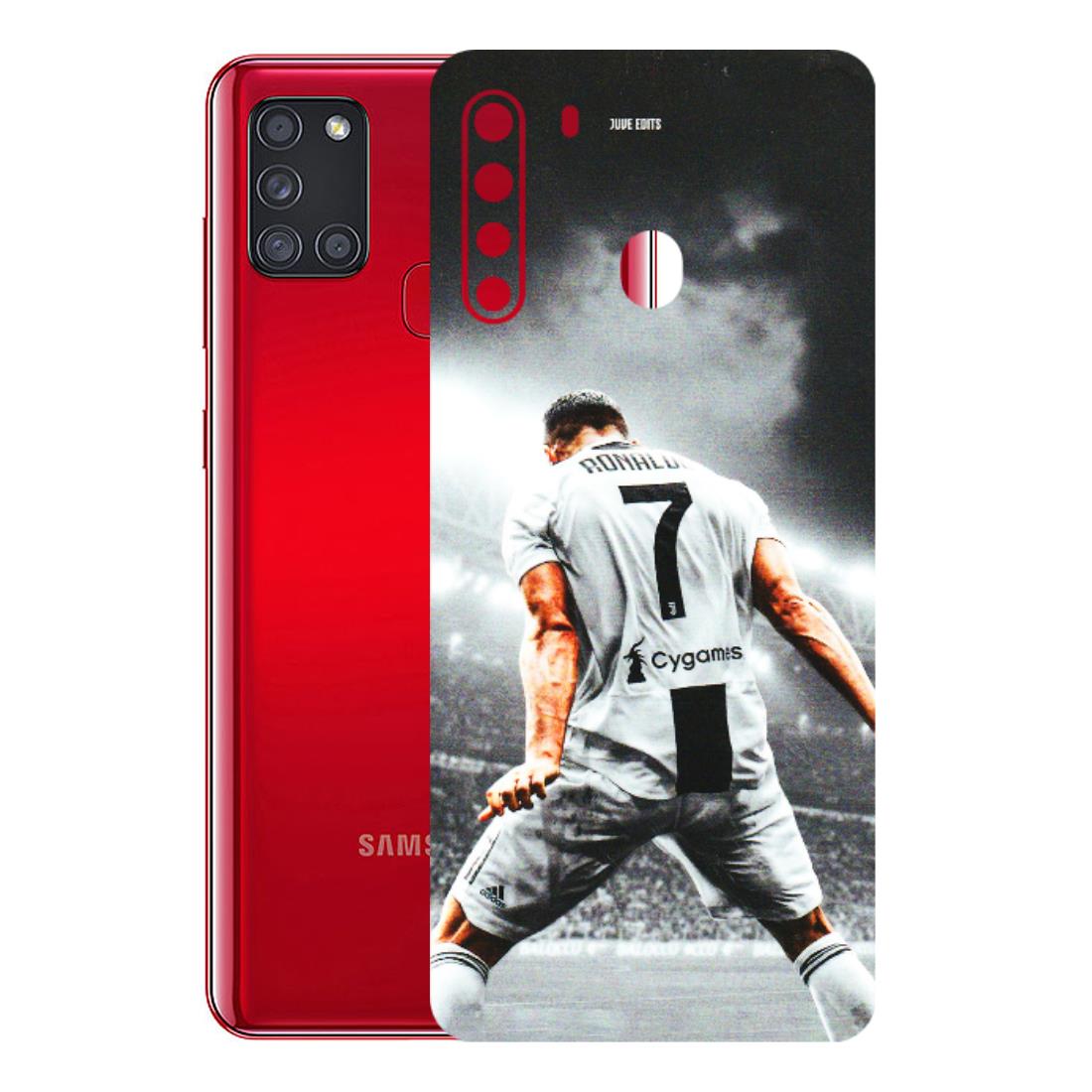 Samsung A/S Series Phone Skins (All Models) - Ronaldo CR7 Crazy - 3D Embossed Finish (L-44) Samsung Galaxy A21