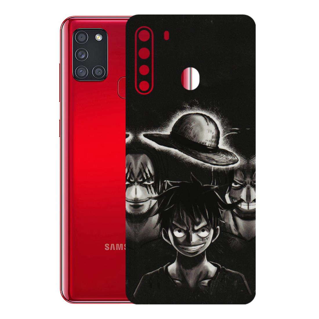 Samsung A/S Series Phone Skins (All Models) - Black Luffy Hat - 3D Embossed Finish (L-57) Samsung Galaxy A21