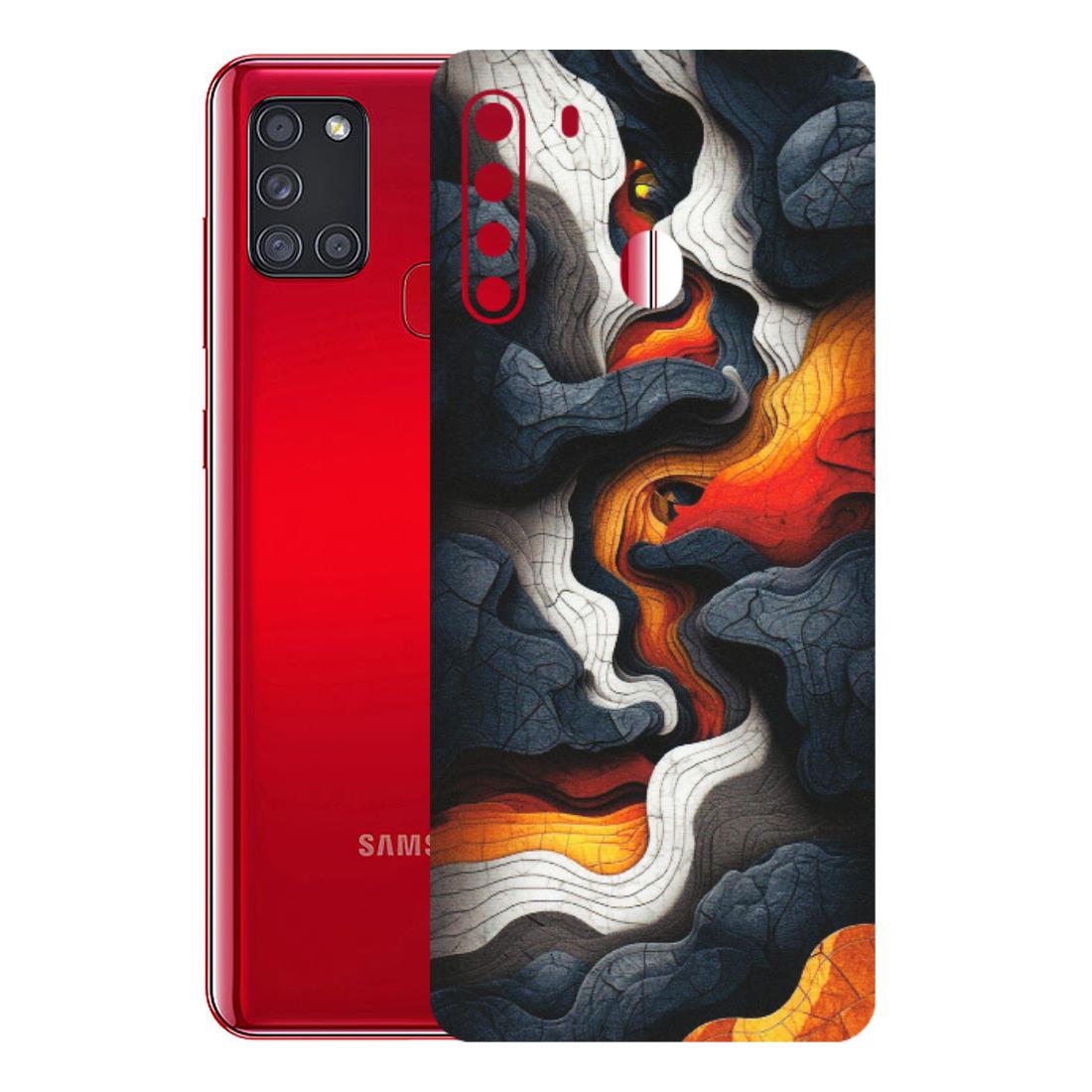 Samsung A/S Series Phone Skins (All Models) - Abstract Volcanic Layers - Matte Finish (M-52) Samsung Galaxy A21