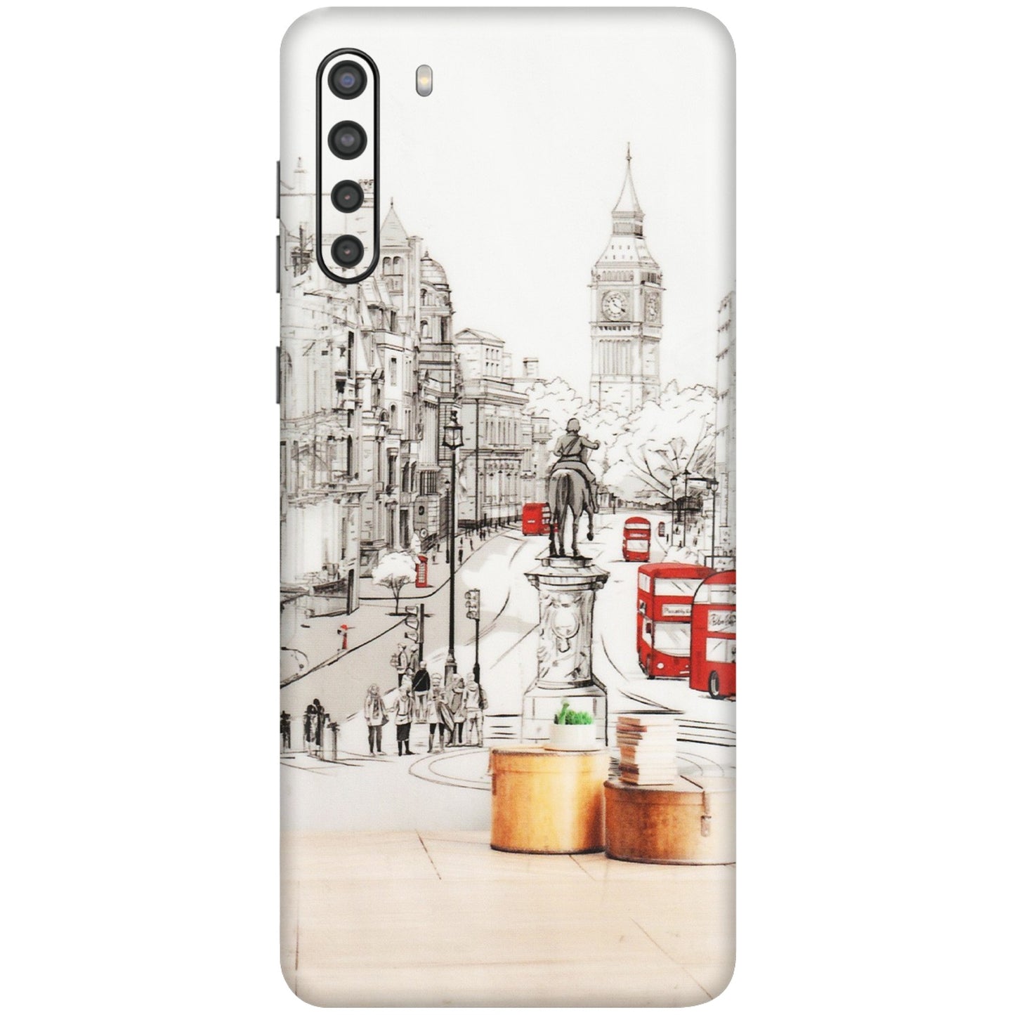 Samsung A/S Series Phone Skins (All Models) - London Street - Transparent Finish (T-02) Samsung Galaxy A21