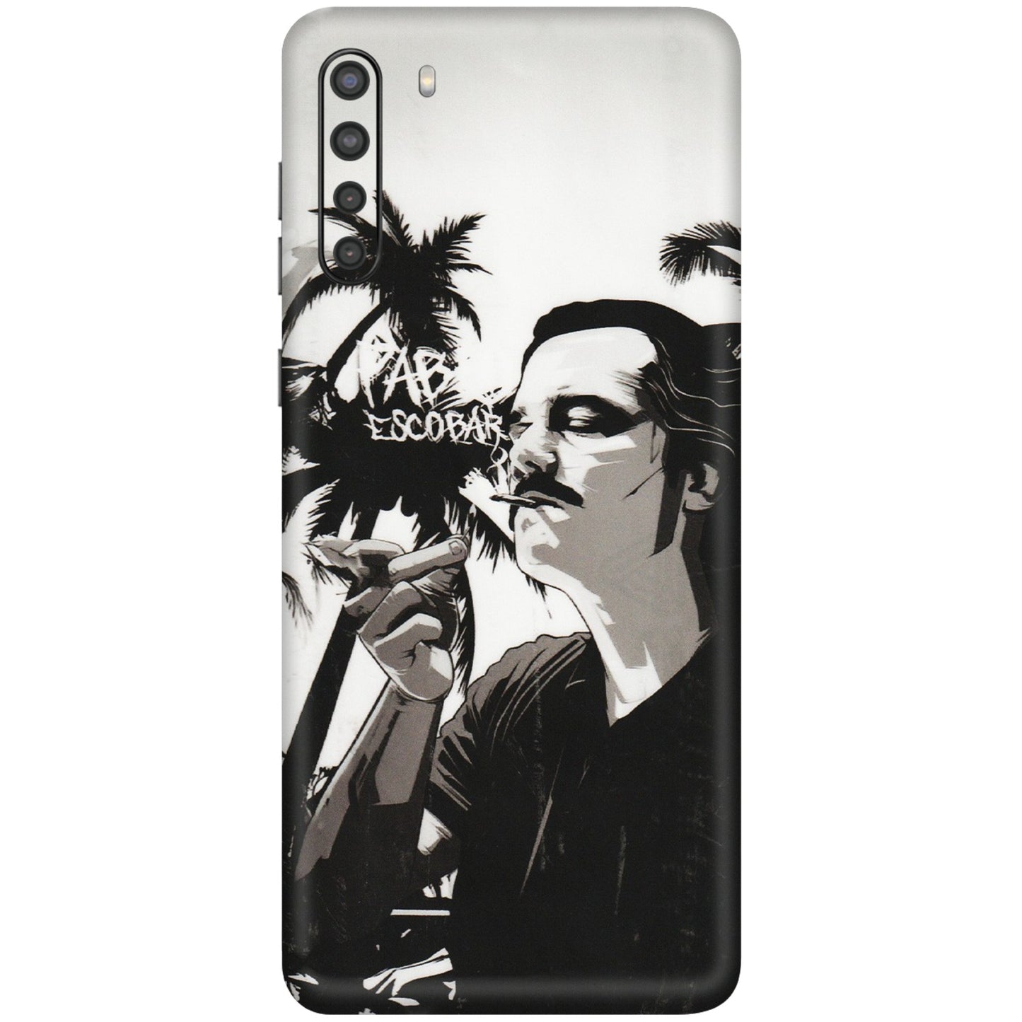 Samsung A/S Series Phone Skins (All Models) - Pab Escobar - Transparent Finish (T-05) Samsung Galaxy A21