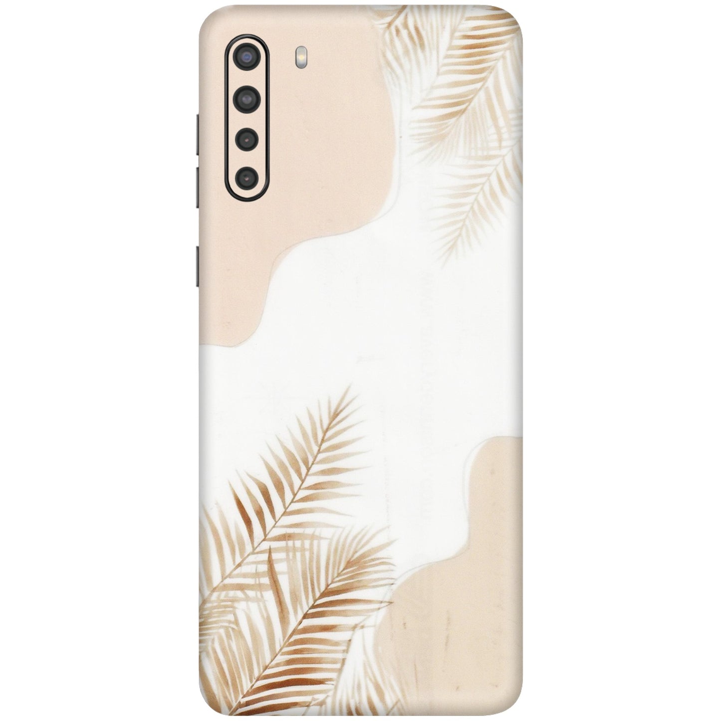 Samsung A/S Series Phone Skins (All Models) - Gold Petals Abstract - Transparent Finish (T-08) Samsung Galaxy A21