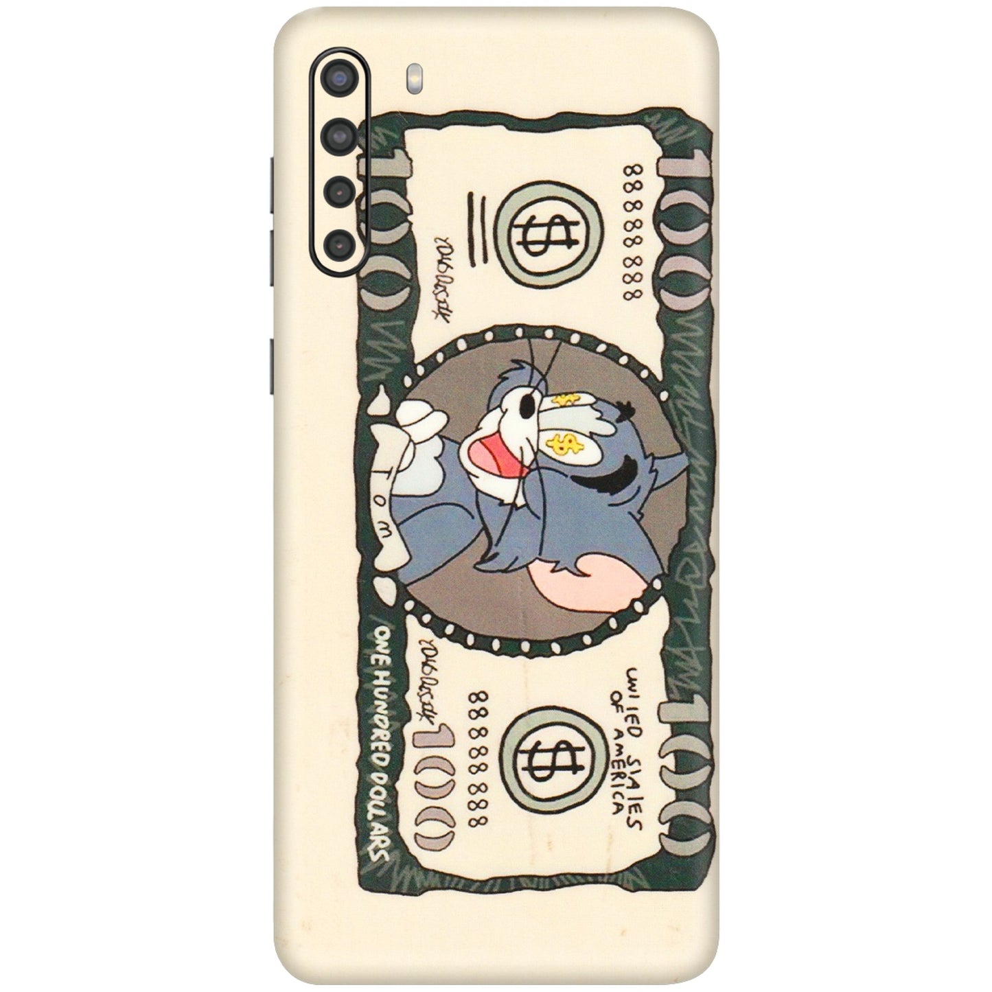 Samsung A/S Series Phone Skins (All Models) - One Hundred Dollar Tom - Transparent Finish (T-16) Samsung Galaxy A21