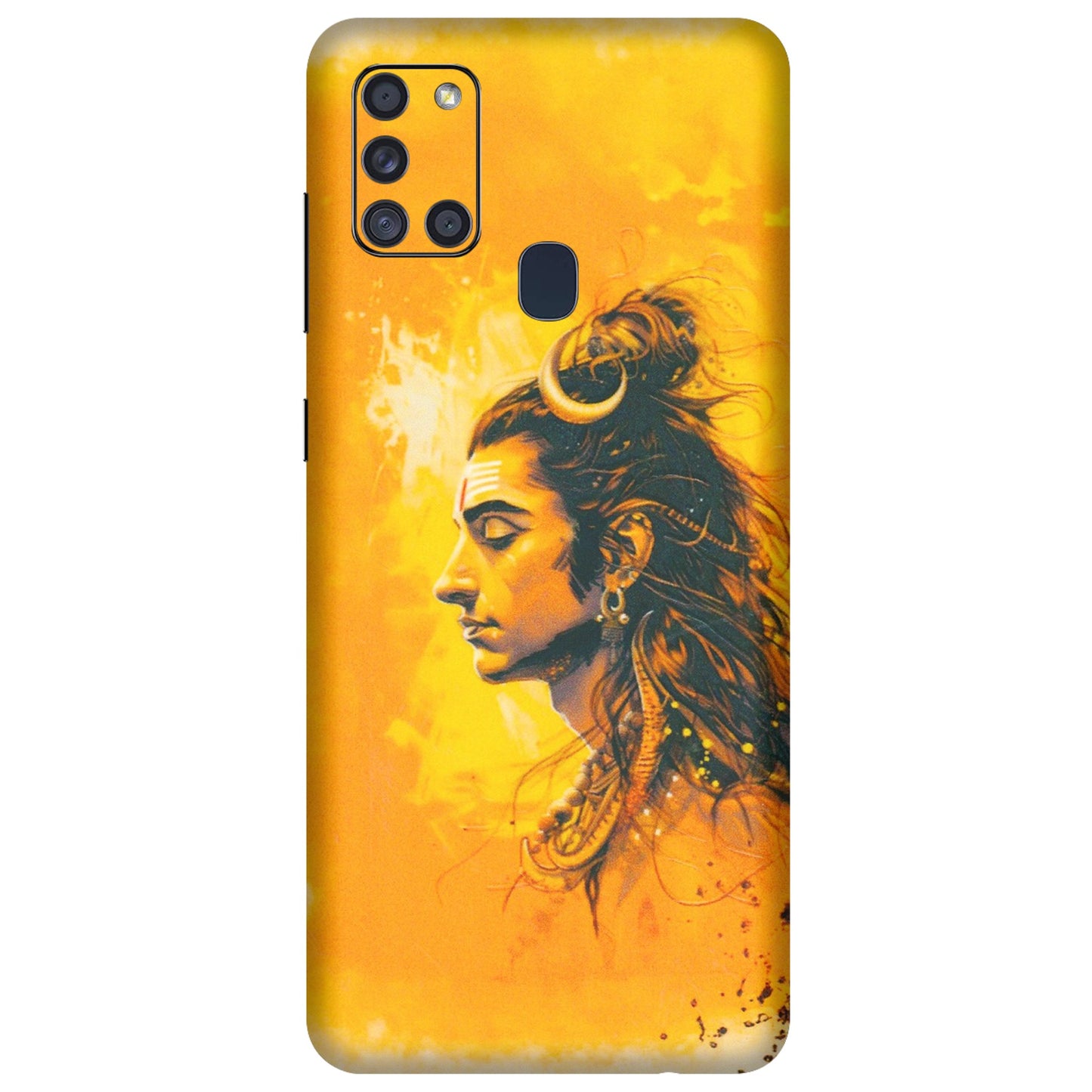 Samsung A/S Series Phone Skins (All Models) - Shiv Shakti - 3D Embossed Finish (L-14) Samsung Galaxy A21S