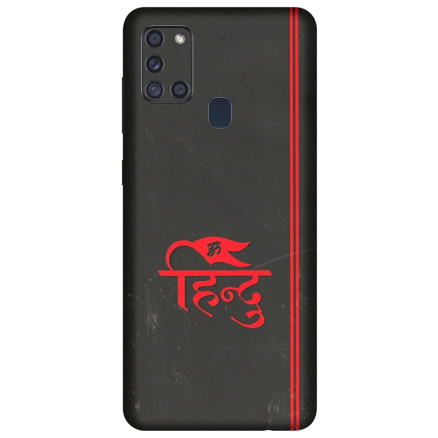 Samsung A/S Series Phone Skins (All Models) - Hindu Black - 3D Embossed Finish (L-153) Samsung Galaxy A21S