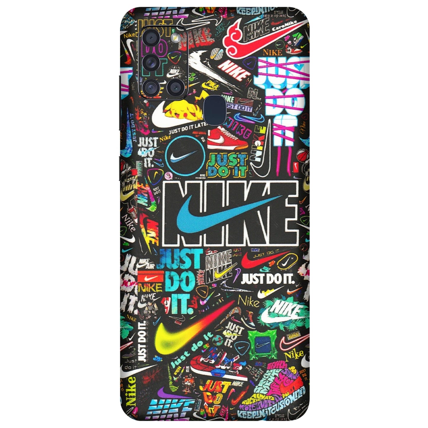 Samsung A/S Series Phone Skins (All Models) - Just Do It Doodles - 3D Embossed Finish (L-166) Samsung Galaxy A21S