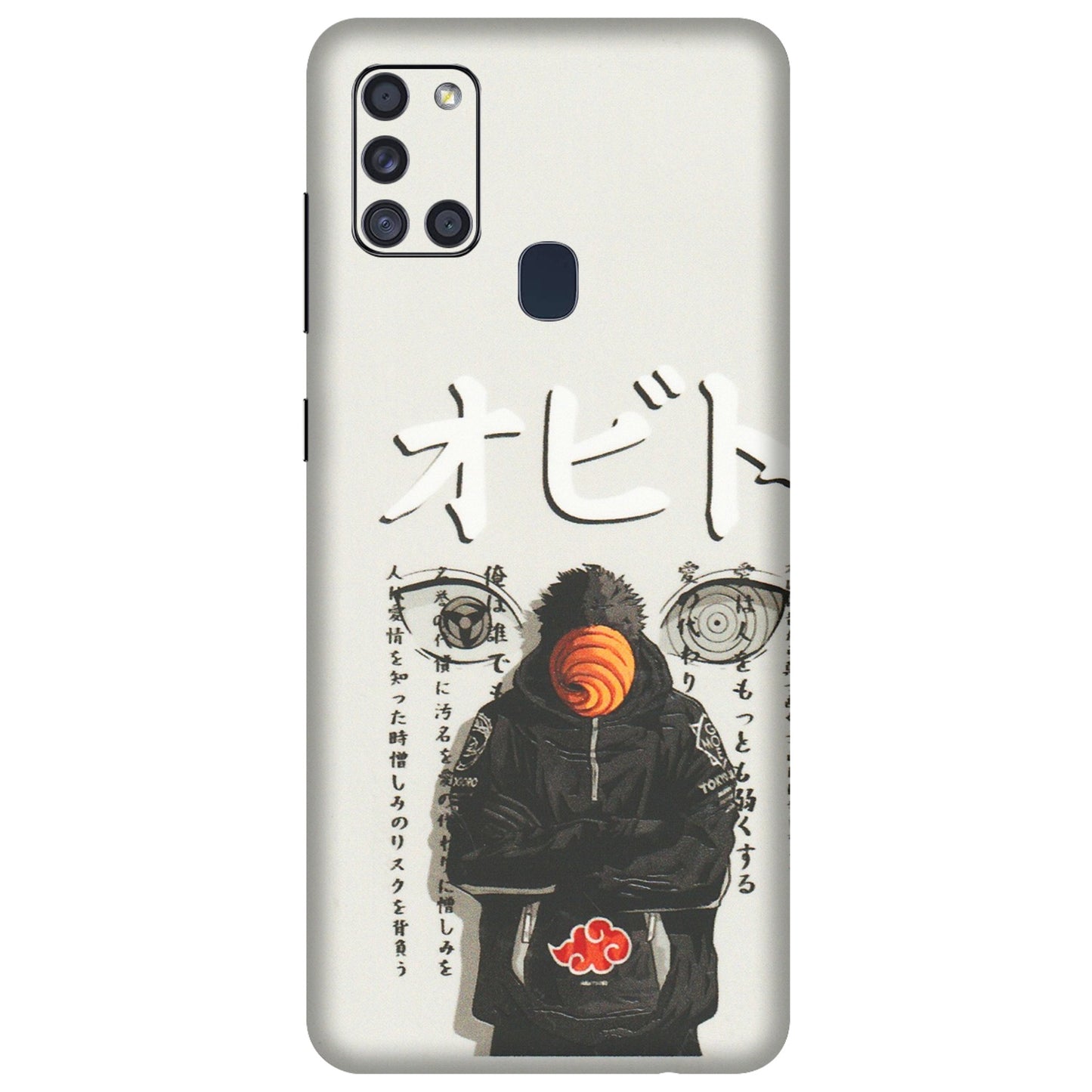Samsung A/S Series Phone Skins (All Models) - Obito Anime Eye - 3D Embossed Finish (L-19) Samsung Galaxy A21S