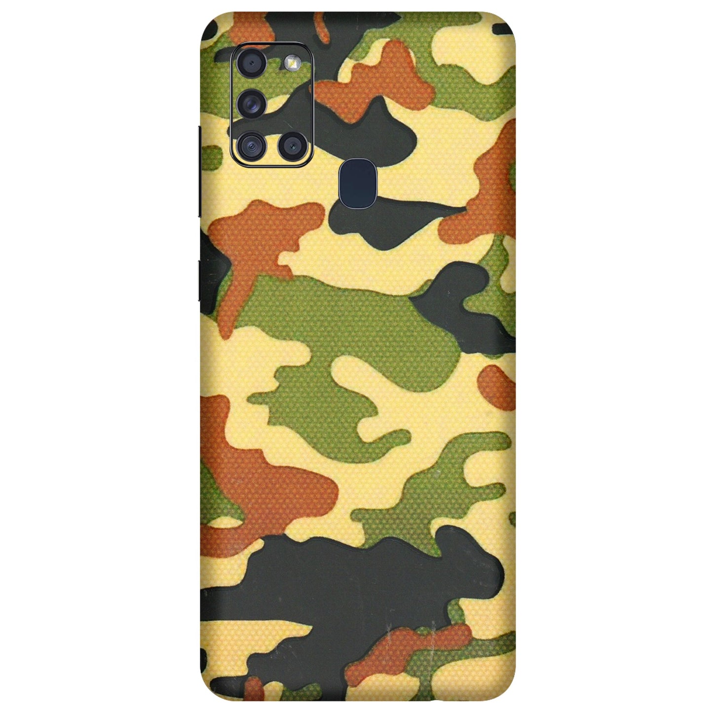 Samsung A/S Series Phone Skins (All Models) - Indian Military - 3D Embossed Finish (L-234) Samsung Galaxy A21S