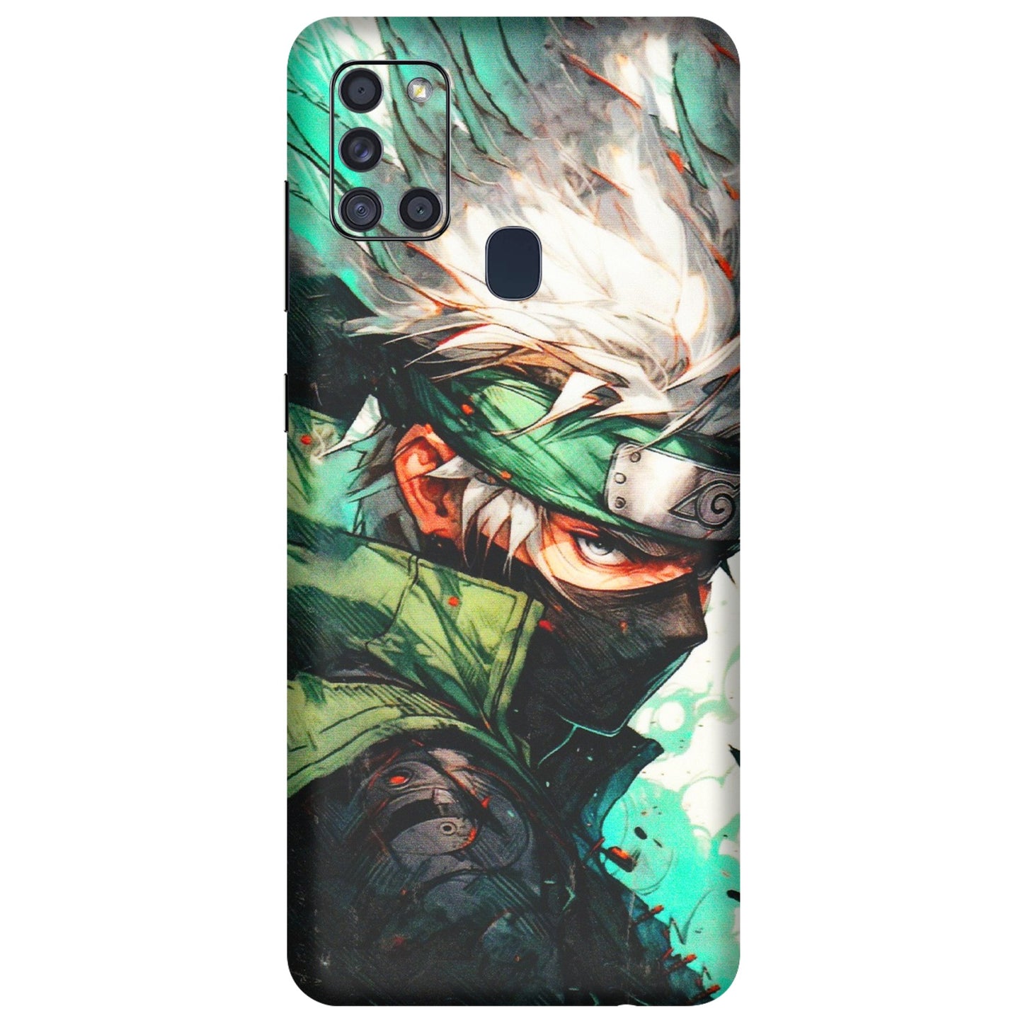 Samsung A/S Series Phone Skins (All Models) - Kakashi Side Profile - 3D Embossed Finish (L-249) Samsung Galaxy A21S