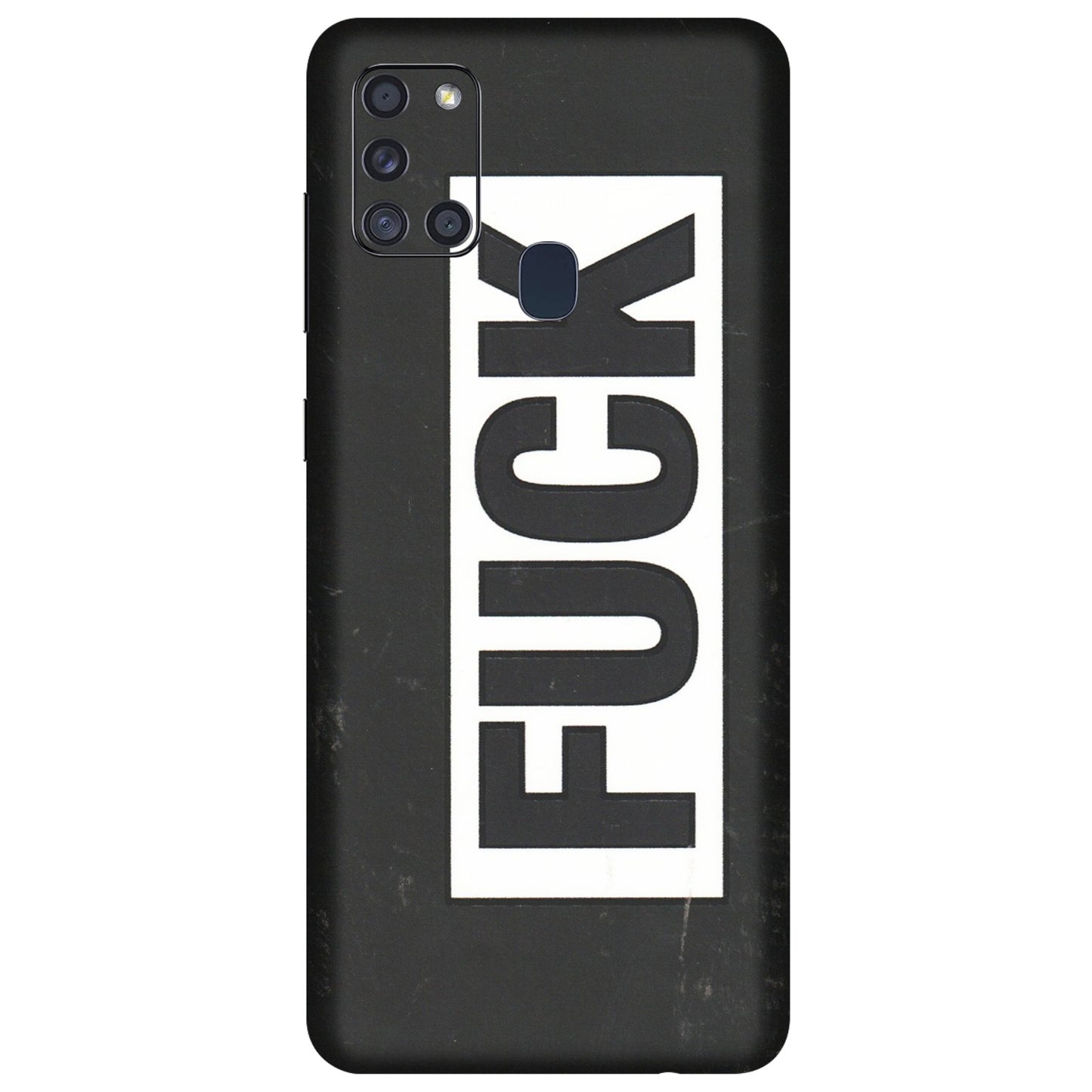 Samsung A/S Series Phone Skins (All Models) - The F Word - 3D Embossed Finish (L-255) Samsung Galaxy A21S