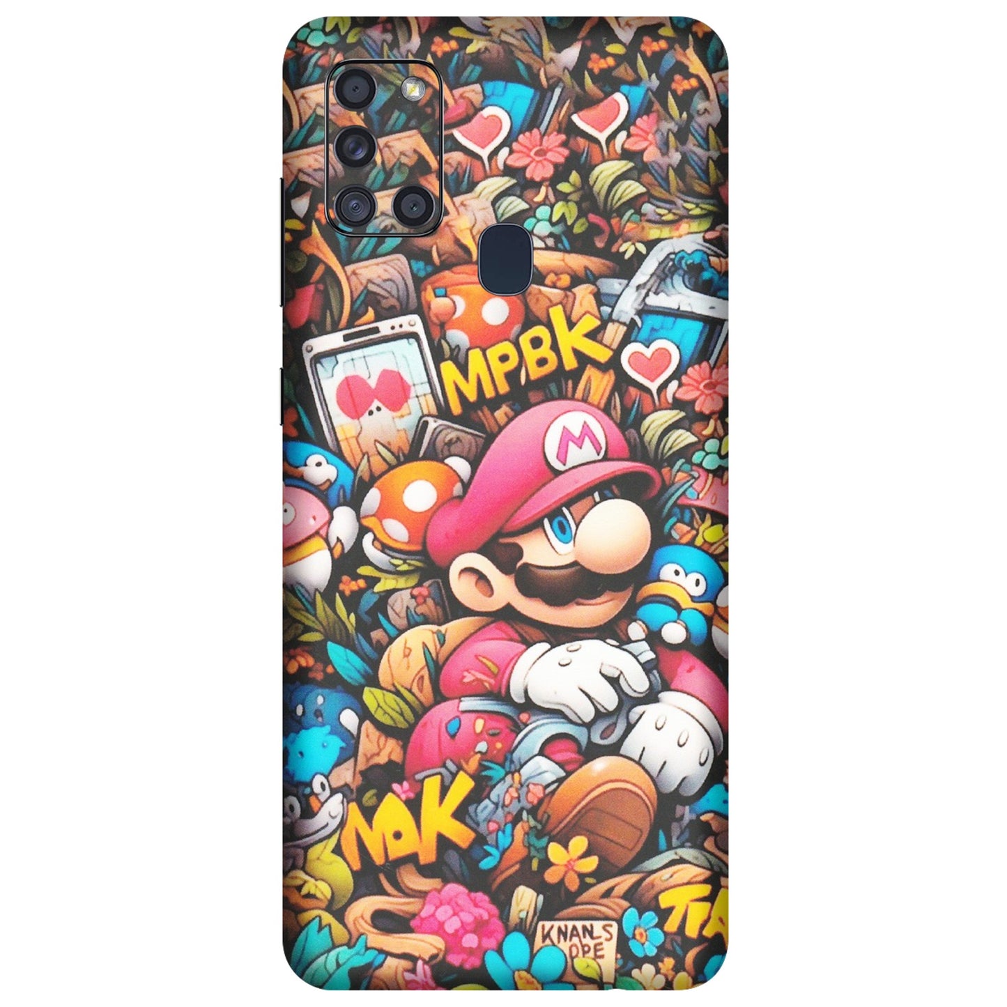 Samsung A/S Series Phone Skins (All Models) - Super Mario Bros Artistic - Matte Finish (M-173) Samsung Galaxy A21S
