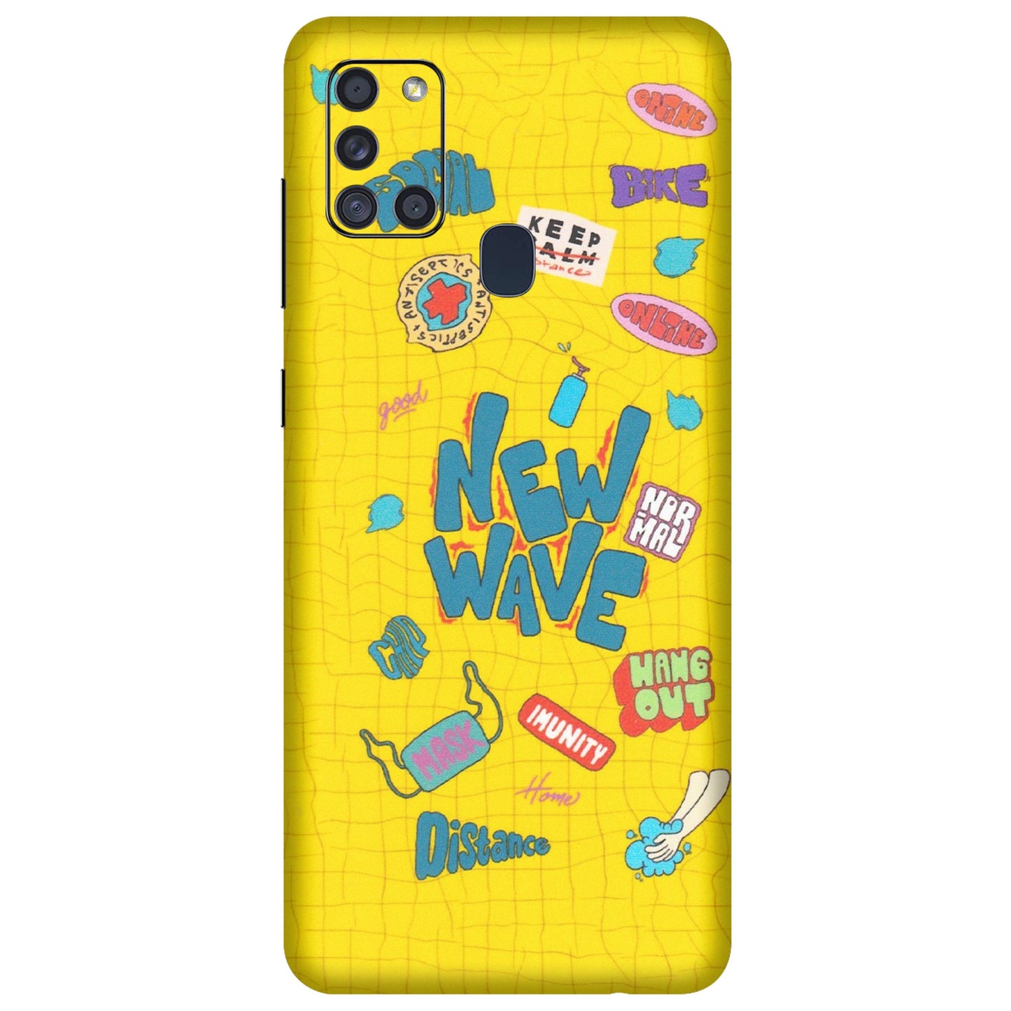 Samsung A/S Series Phone Skins (All Models) - New Wave Life - Matte Finish (M-17) Samsung Galaxy A21S