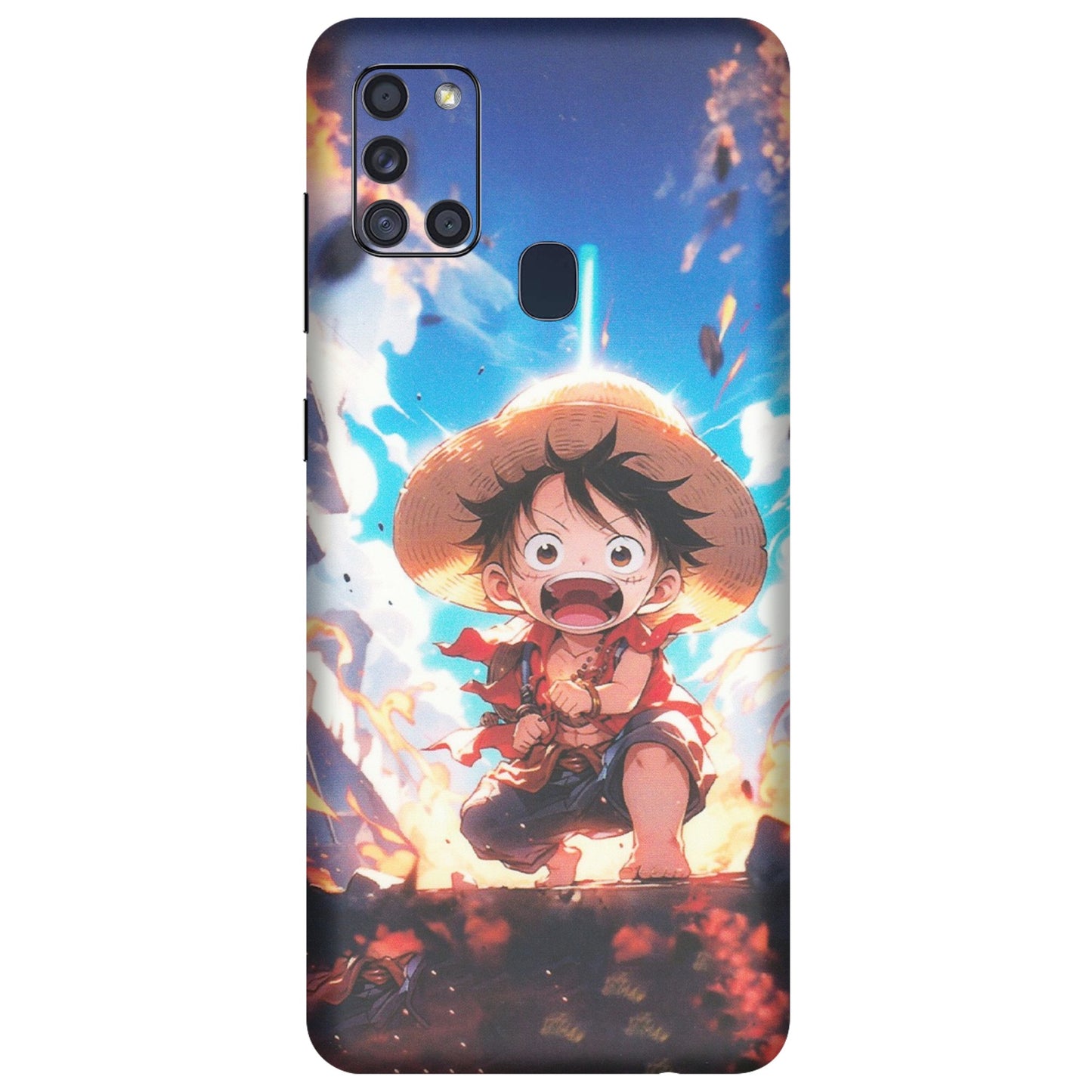 Samsung A/S Series Phone Skins (All Models) - Toon One Piece Cute Character - Matte Finish (M-35) Samsung Galaxy A21S