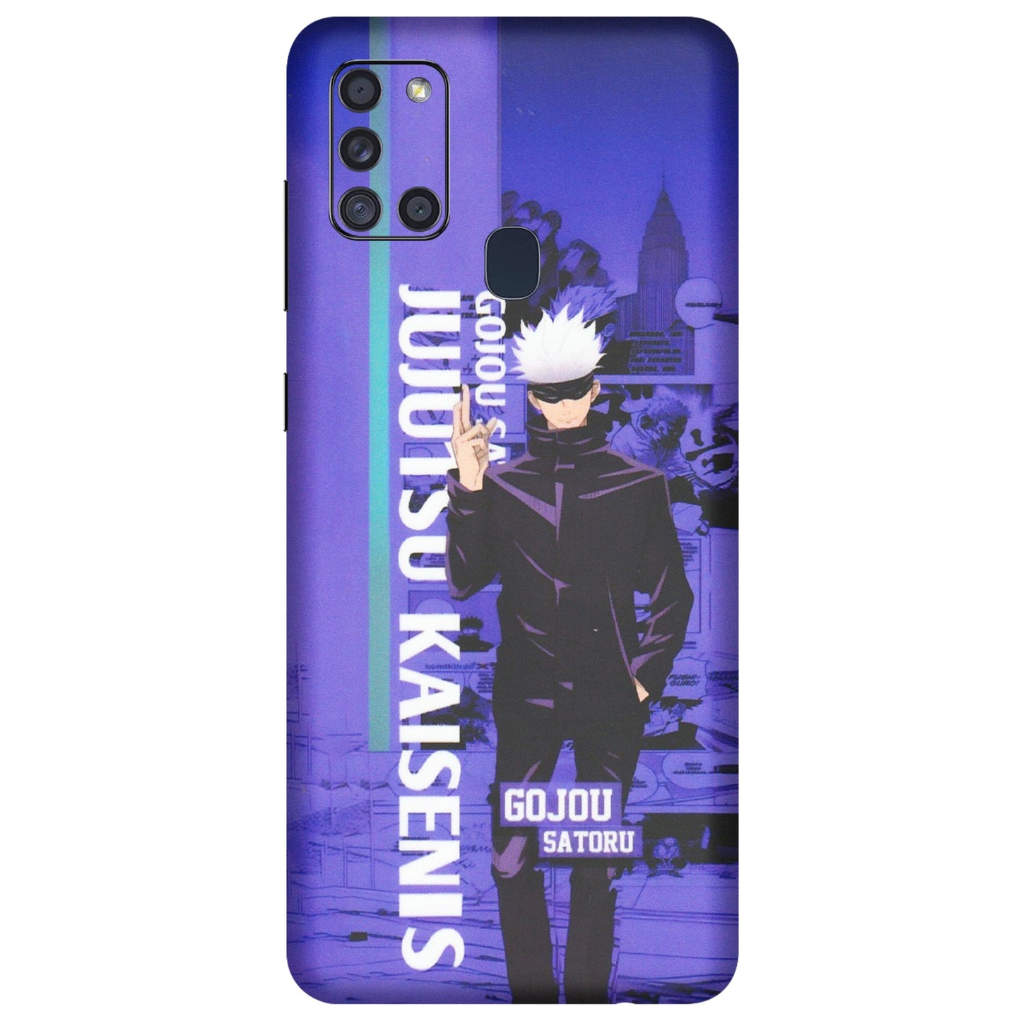 Samsung A/S Series Phone Skins (All Models) - Jujutsu Kaisen Gojo - Matte Finish (M-05) Samsung Galaxy A21S