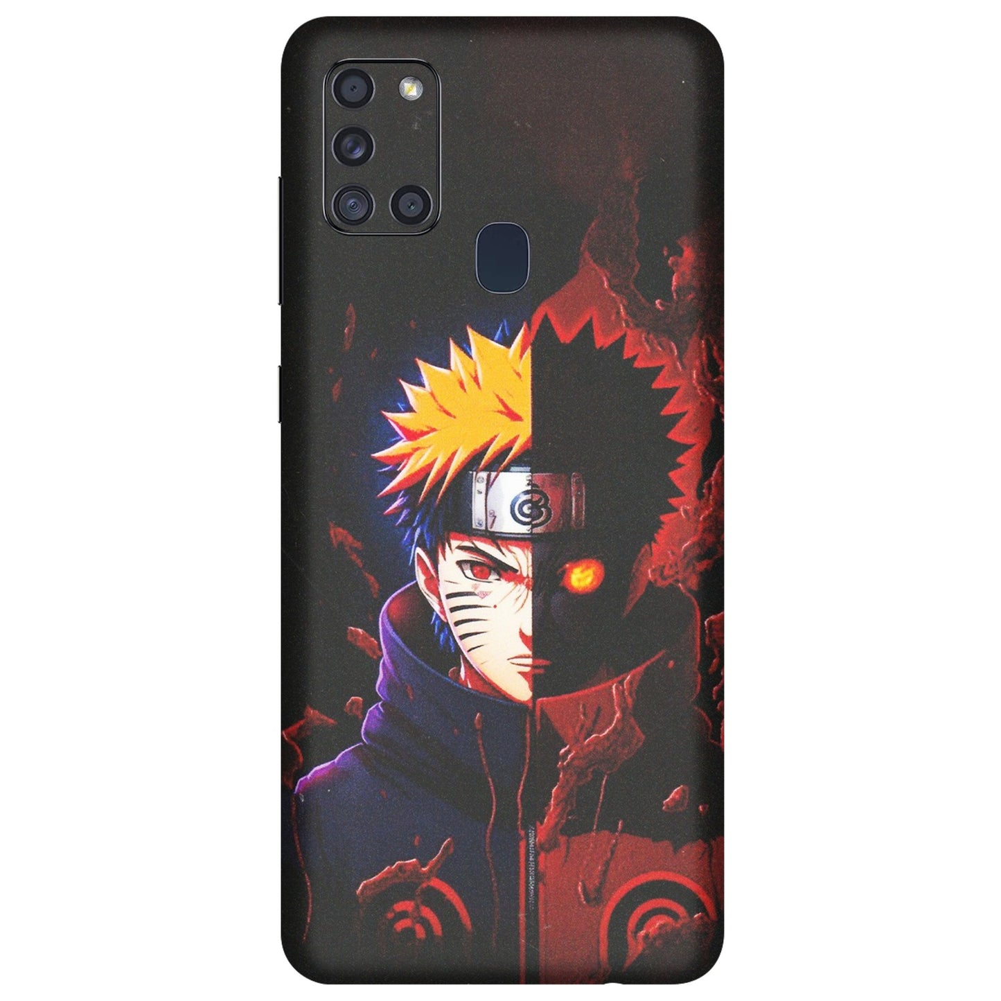 Samsung A/S Series Phone Skins (All Models) - Naruto X Evil - Matte Finish (M-70) Samsung Galaxy A21S