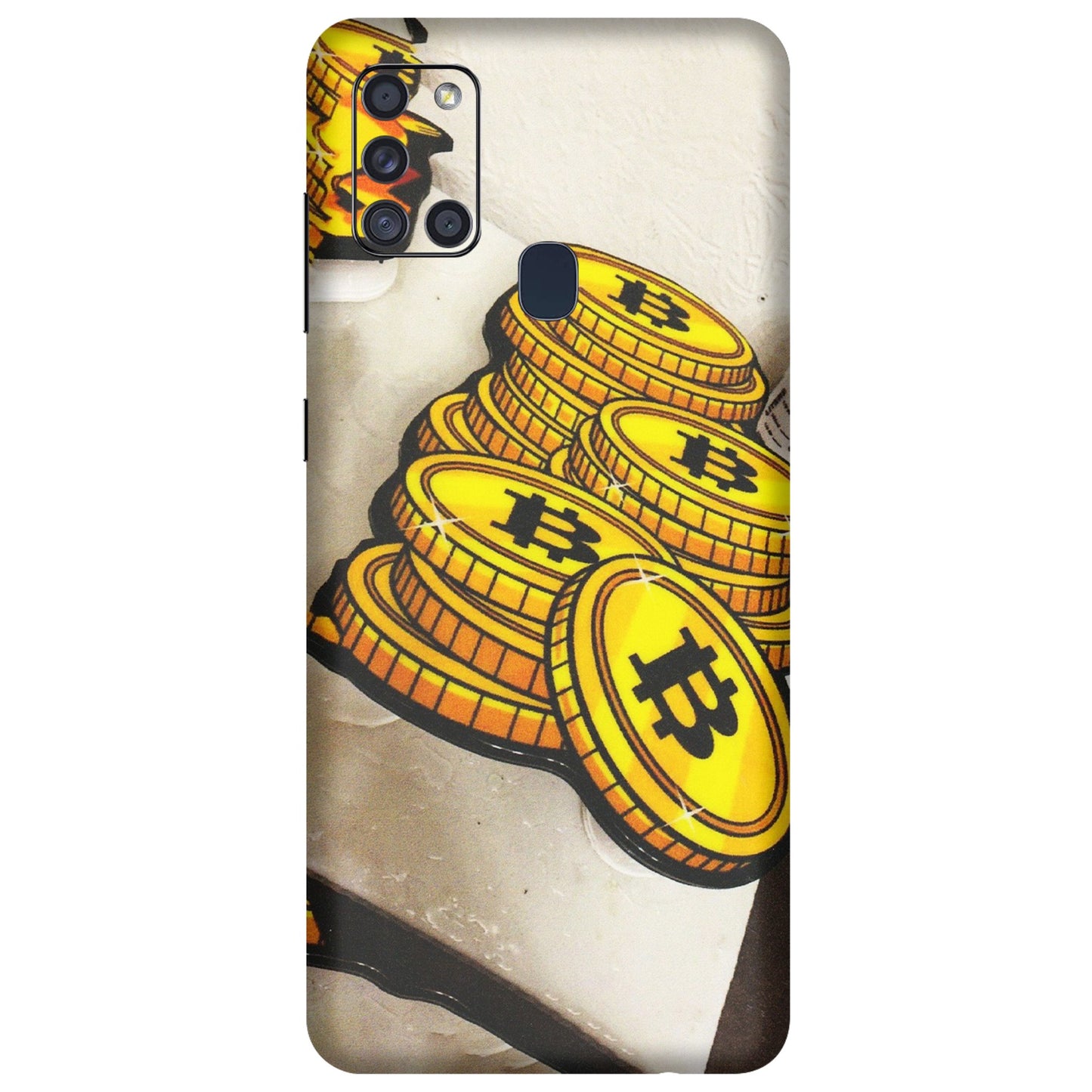 Samsung A/S Series Phone Skins (All Models) - Billionaire Bitcoin Collection - Matte Finish (M-92) Samsung Galaxy A21S