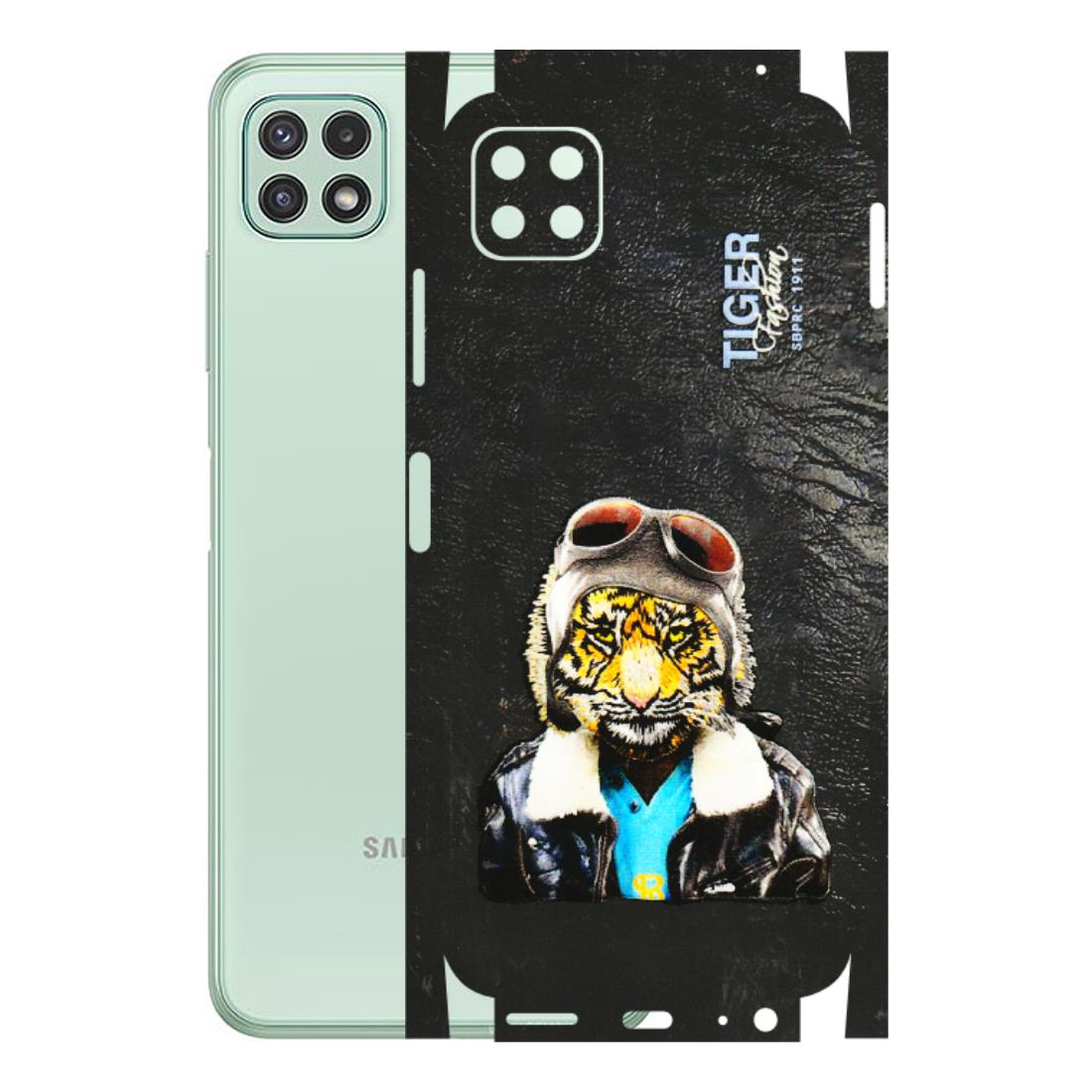 Samsung A/S Series Phone Skins (All Models) - Rider Tiger - 3D Embossed Finish (L-113) Samsung Galaxy A22 (5G)
