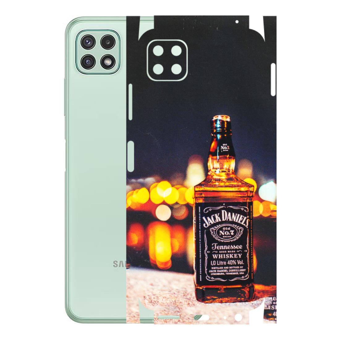 Samsung A/S Series Phone Skins (All Models) - JD Whiskey Bottle - 3D Embossed Finish (L-20) Samsung Galaxy A22 (5G)