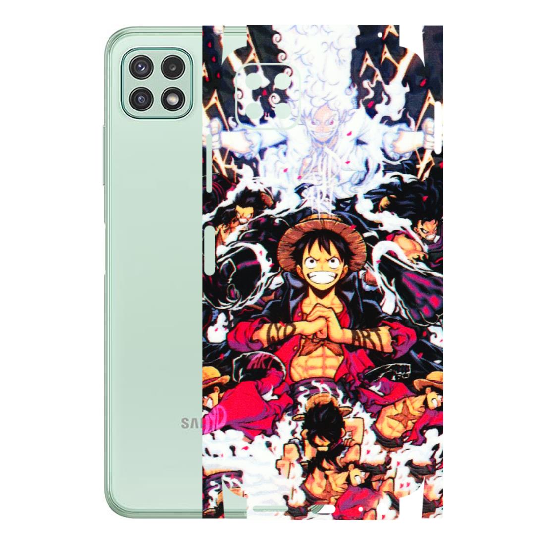 Samsung A/S Series Phone Skins (All Models) - Luffy Anime Character - 3D Embossed Finish (L-203) Samsung Galaxy A22 (5G)