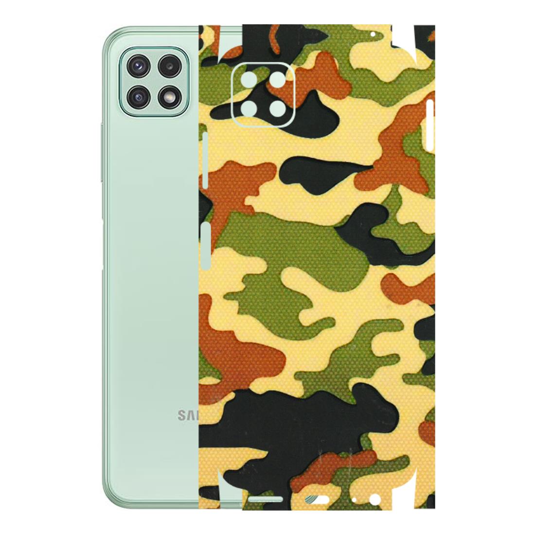 Samsung A/S Series Phone Skins (All Models) - Indian Military - 3D Embossed Finish (L-234) Samsung Galaxy A22 (5G)