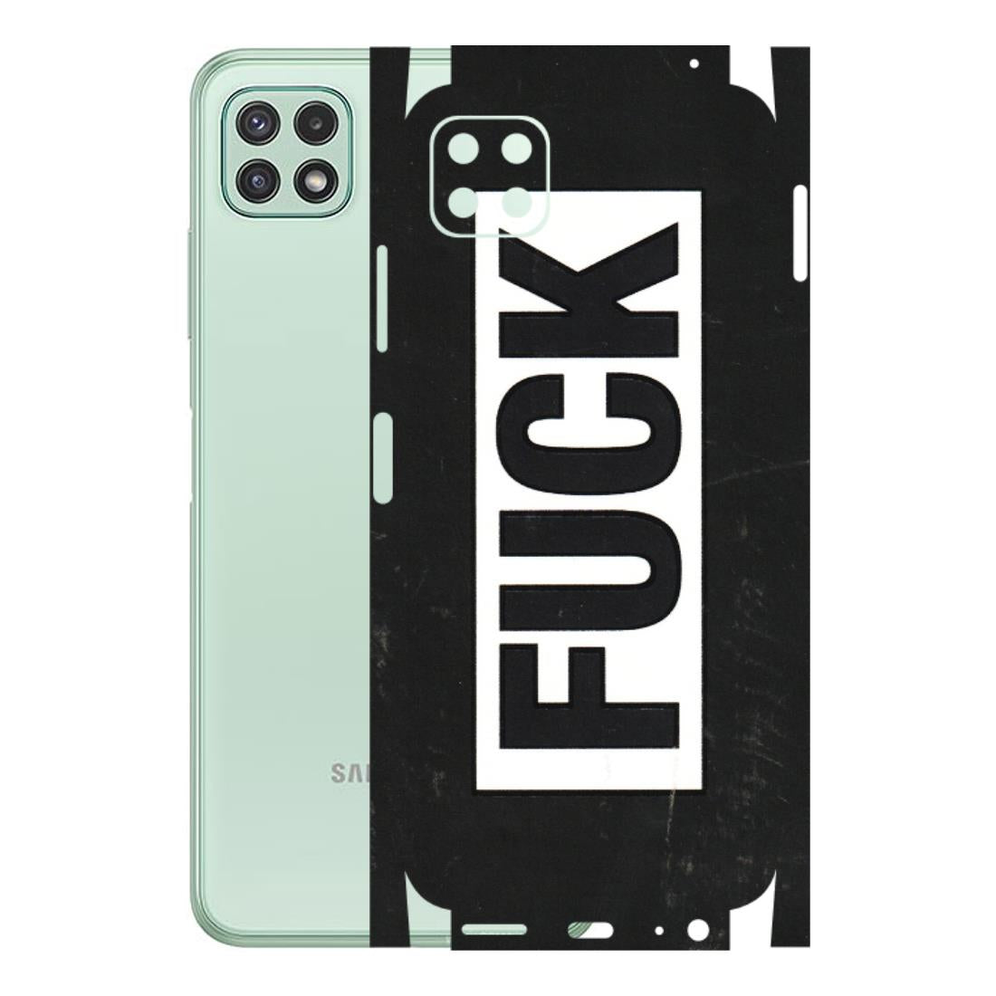 Samsung A/S Series Phone Skins (All Models) - The F Word - 3D Embossed Finish (L-255) Samsung Galaxy A22 (5G)
