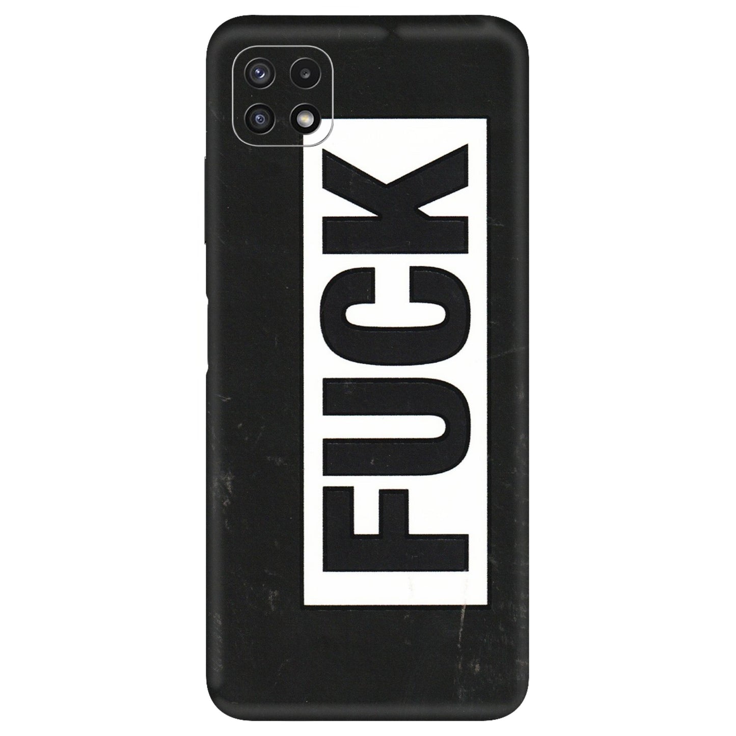 Samsung A/S Series Phone Skins (All Models) - The F Word - 3D Embossed Finish (L-255) Samsung Galaxy A22 (5G)