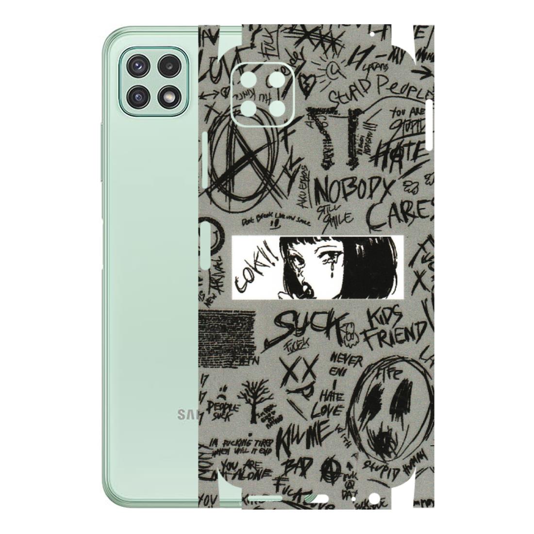 Samsung A/S Series Phone Skins (All Models) - Never Have Love Anime - 3D Embossed Finish (L-260) Samsung Galaxy A22 (5G)