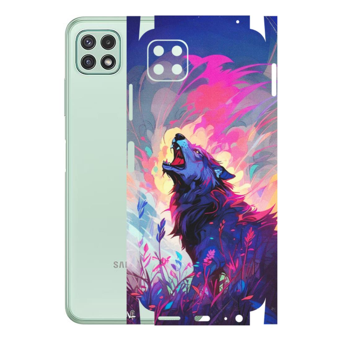 Samsung A/S Series Phone Skins (All Models) - New Wild Wolf Abstract - Matte Finish (M-125) Samsung Galaxy A22 (5G)